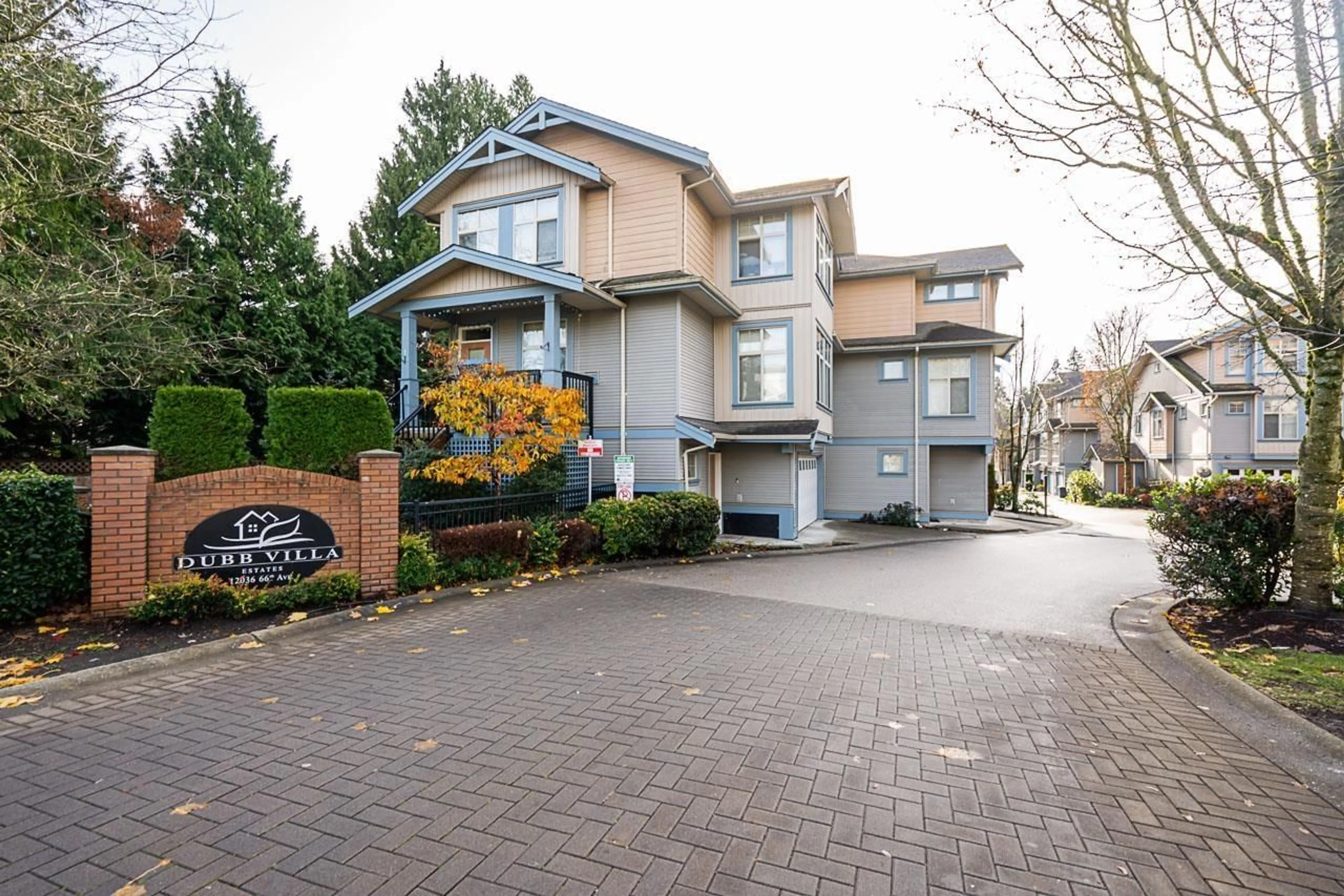 A pic from exterior of the house or condo, the street view for 27 12036 66 AVENUE, Surrey British Columbia V3W3M2