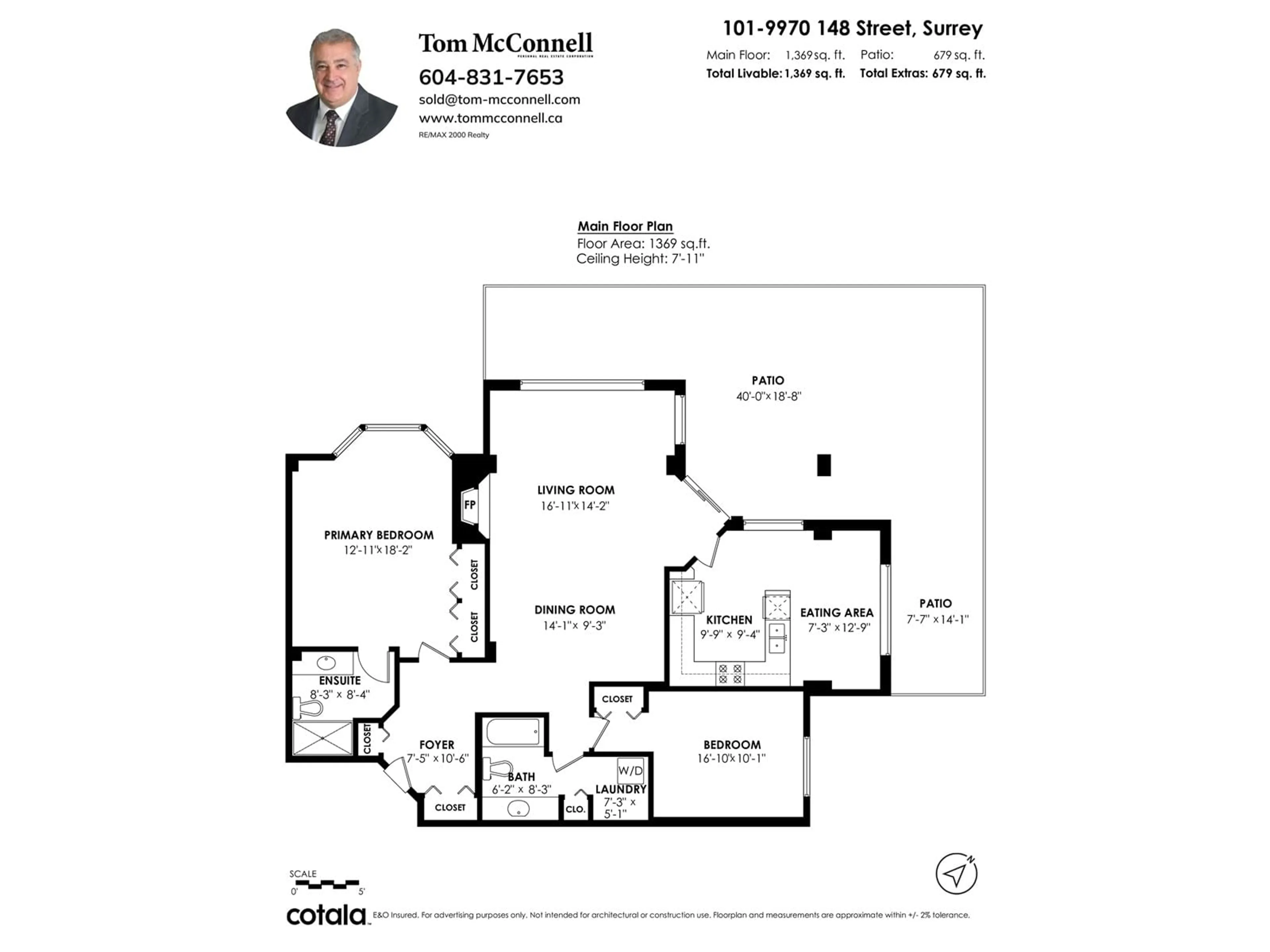 Floor plan for 101 9970 148 STREET, Surrey British Columbia V3R0P9