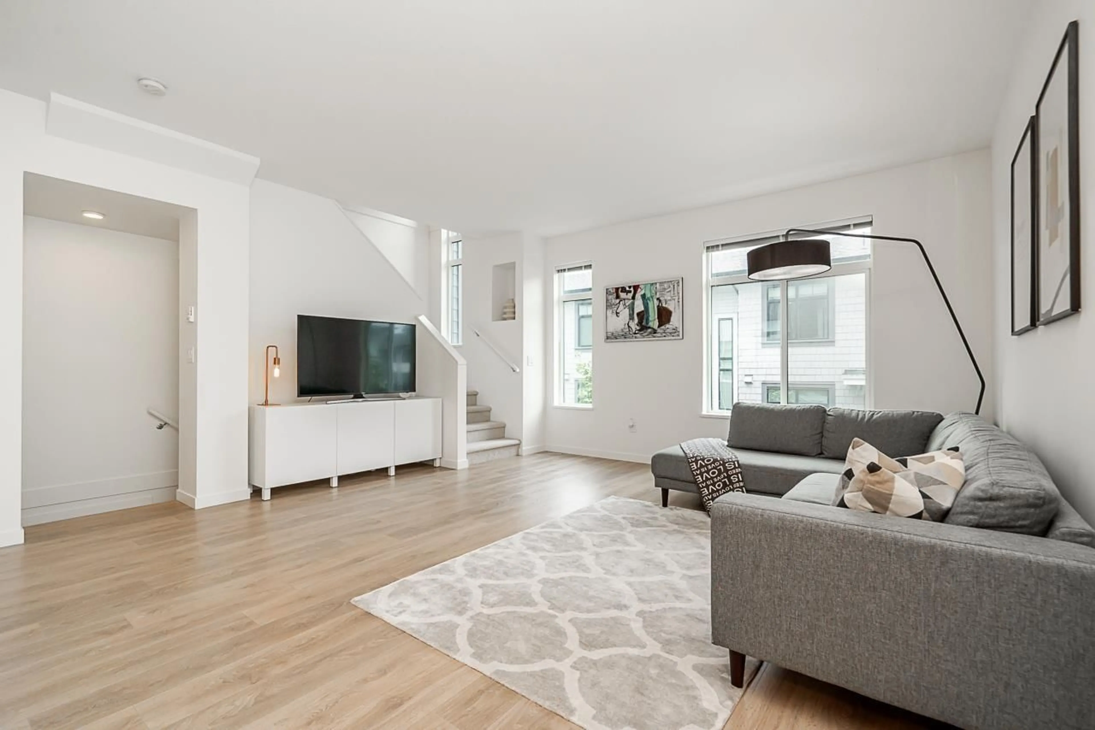 Living room, wood floors for 47 15235 SITKA DRIVE, Surrey British Columbia V3S0A9