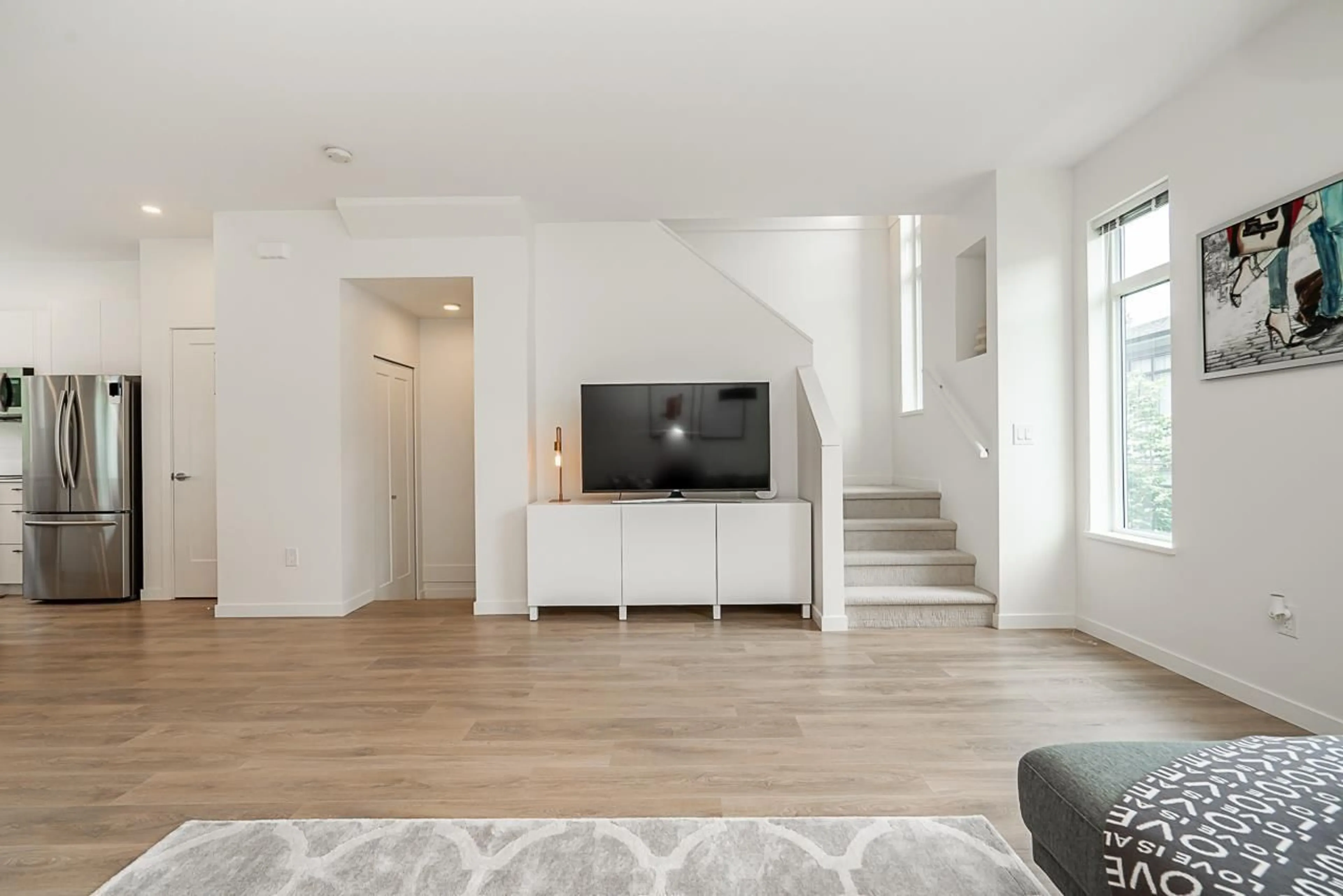 Living room, wood floors for 47 15235 SITKA DRIVE, Surrey British Columbia V3S0A9