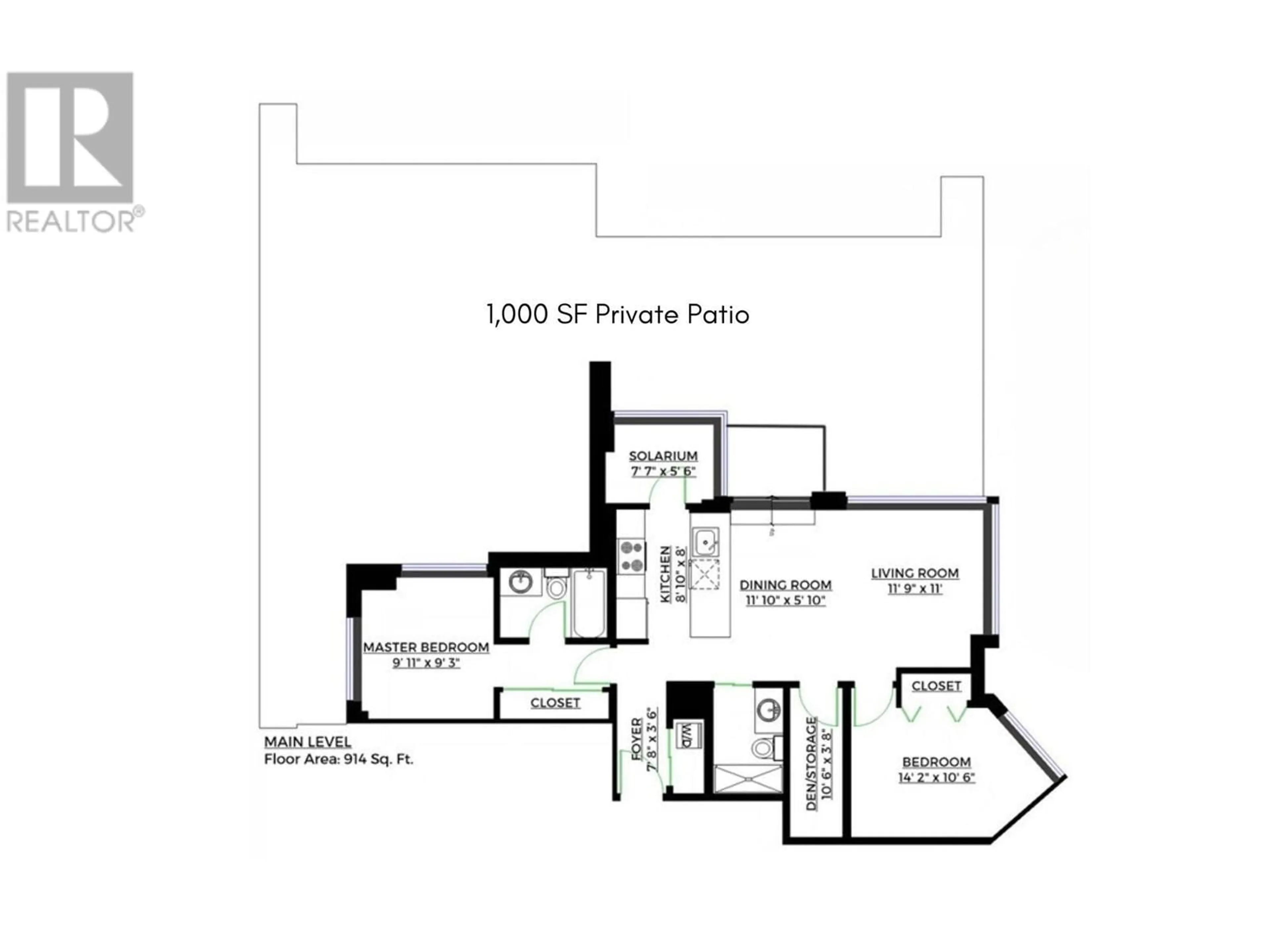 Floor plan for 1225 68 SMITHE STREET, Vancouver British Columbia V6B0P4