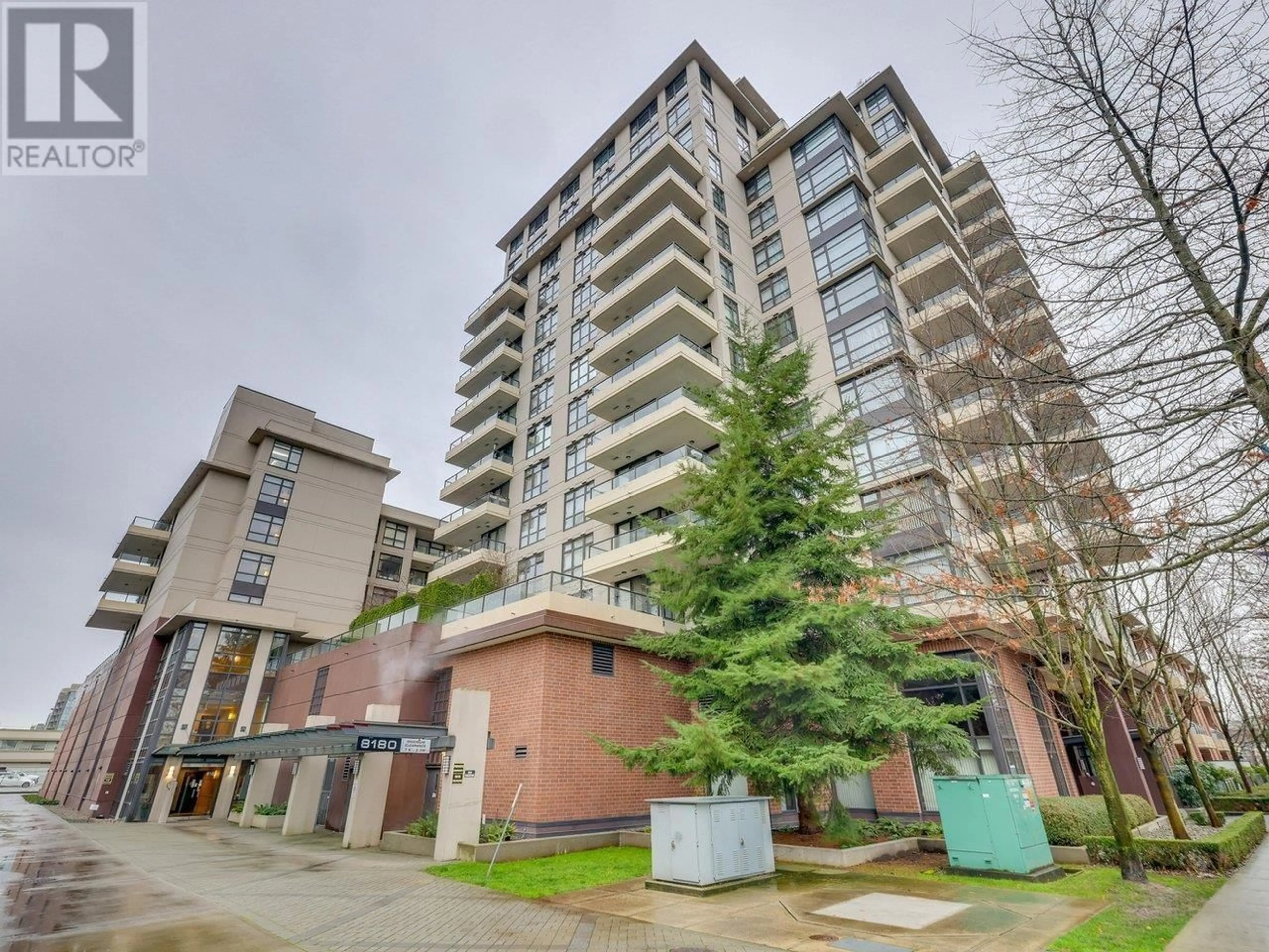 A pic from exterior of the house or condo, the street view for 410 8180 LANSDOWNE ROAD, Richmond British Columbia V6X0B1