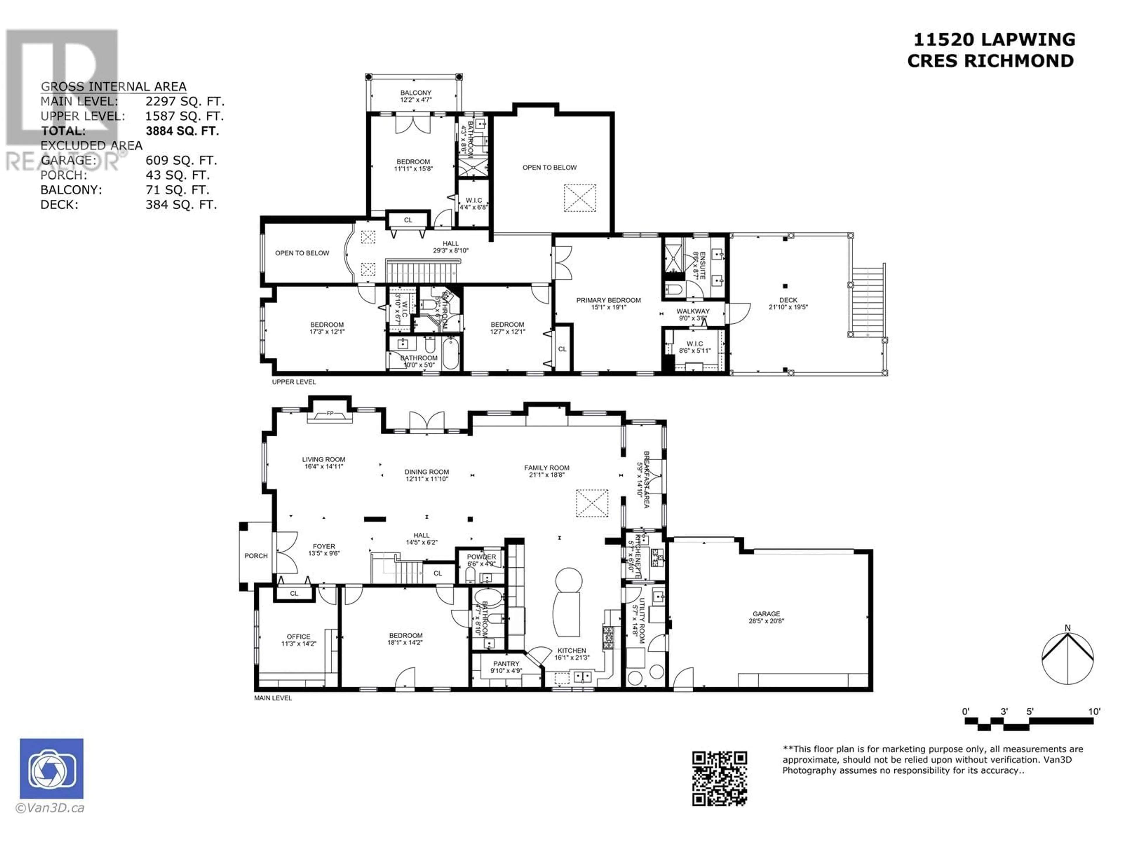 Floor plan for 11520 LAPWING CRESCENT, Richmond British Columbia V7E4E7