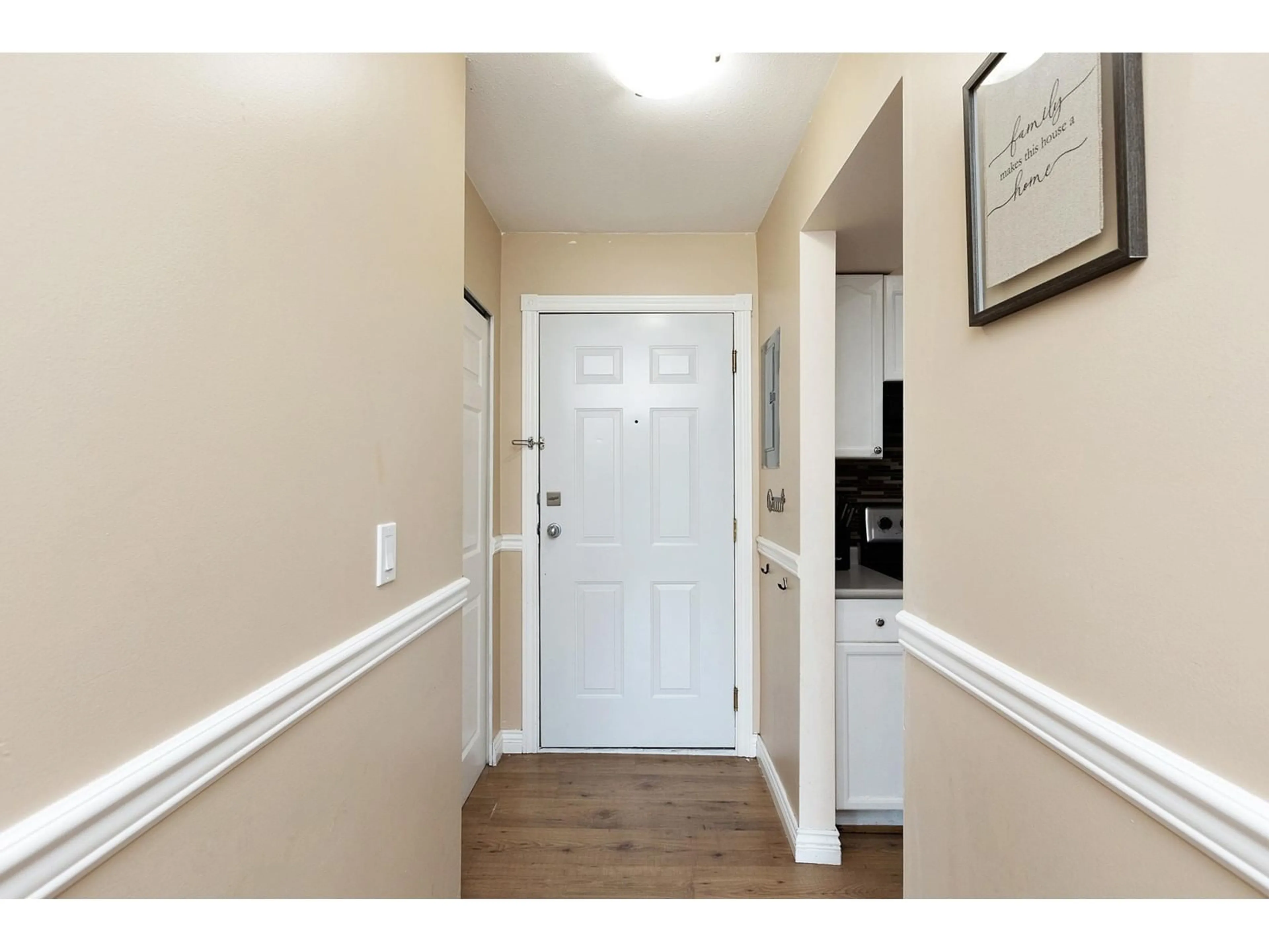 Indoor entryway, wood floors for 307 20350 54 AVENUE, Langley British Columbia V3A8J4