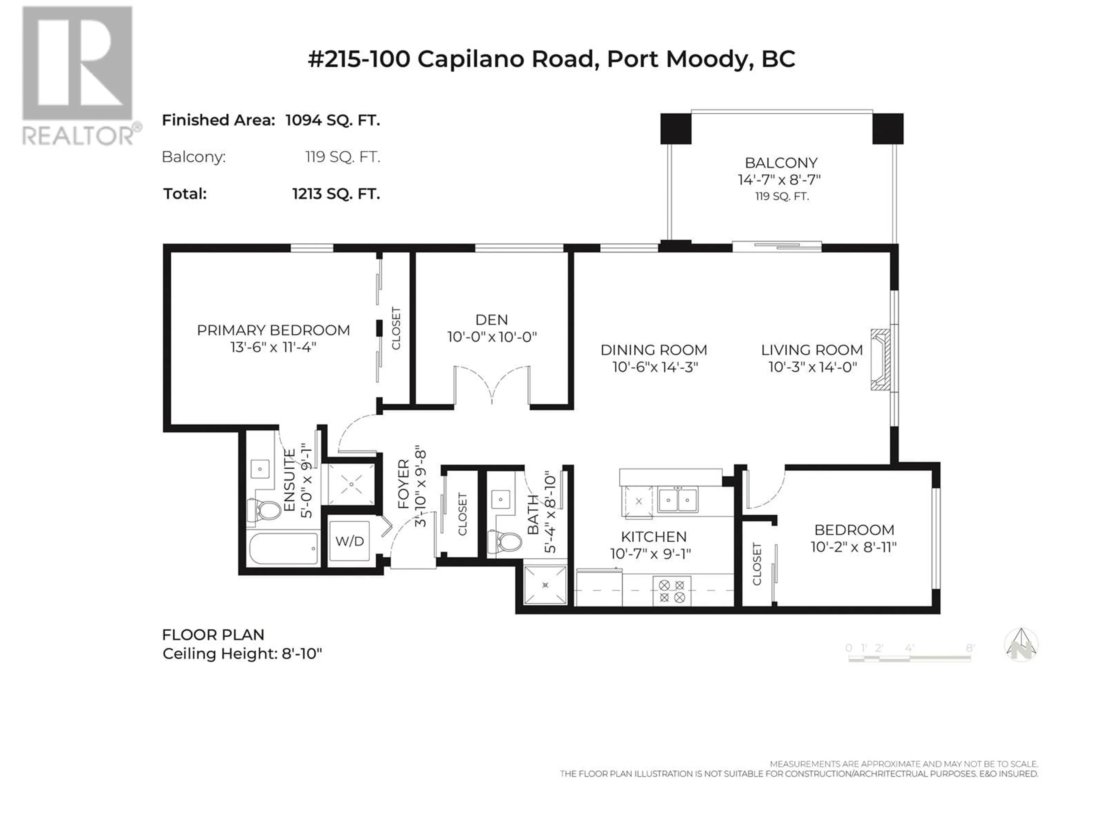 Floor plan for 215 100 CAPILANO ROAD, Port Moody British Columbia V3H5M9