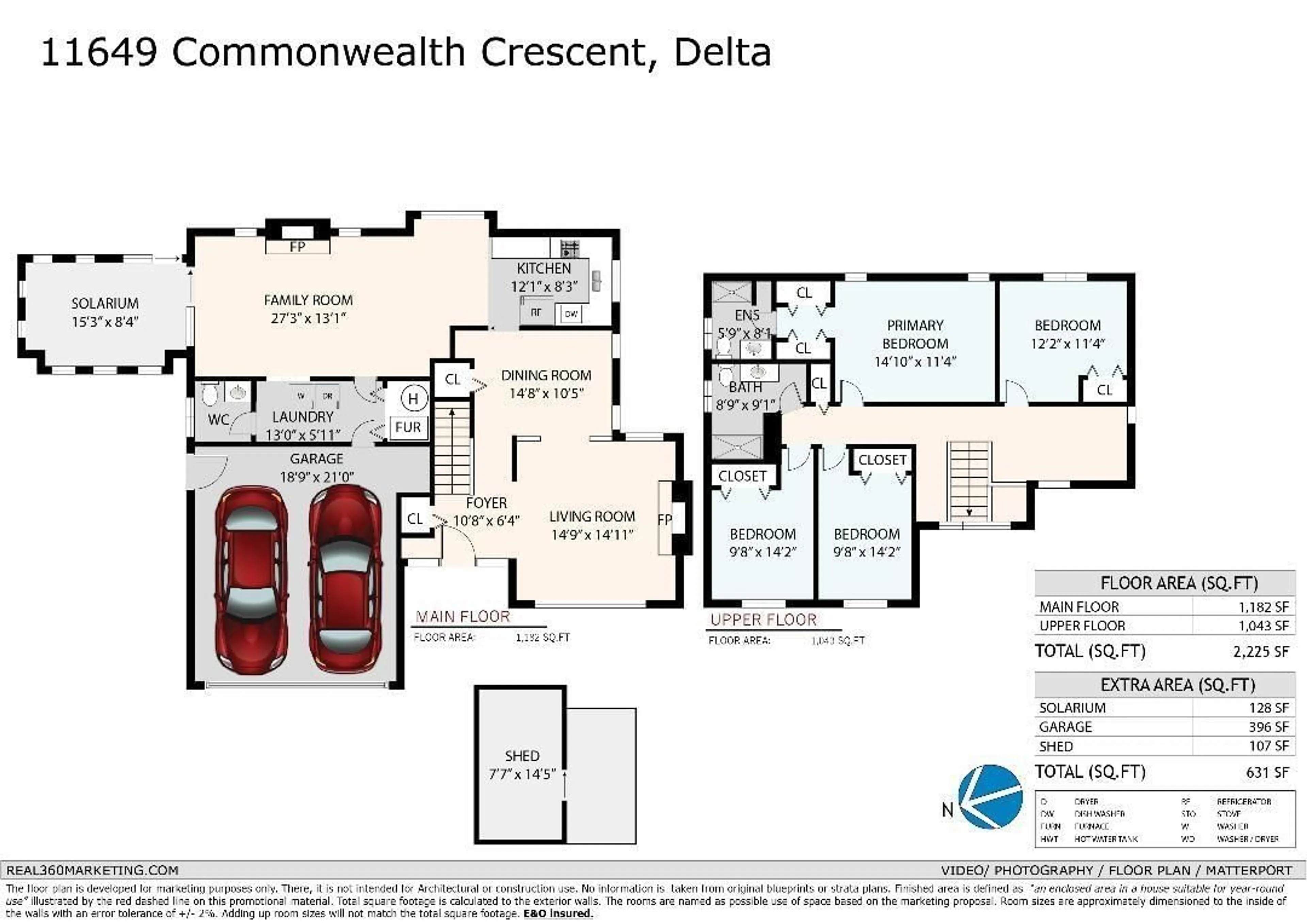 Floor plan for 11649 COMMONWEALTH CRESCENT, Delta British Columbia V4E2W3