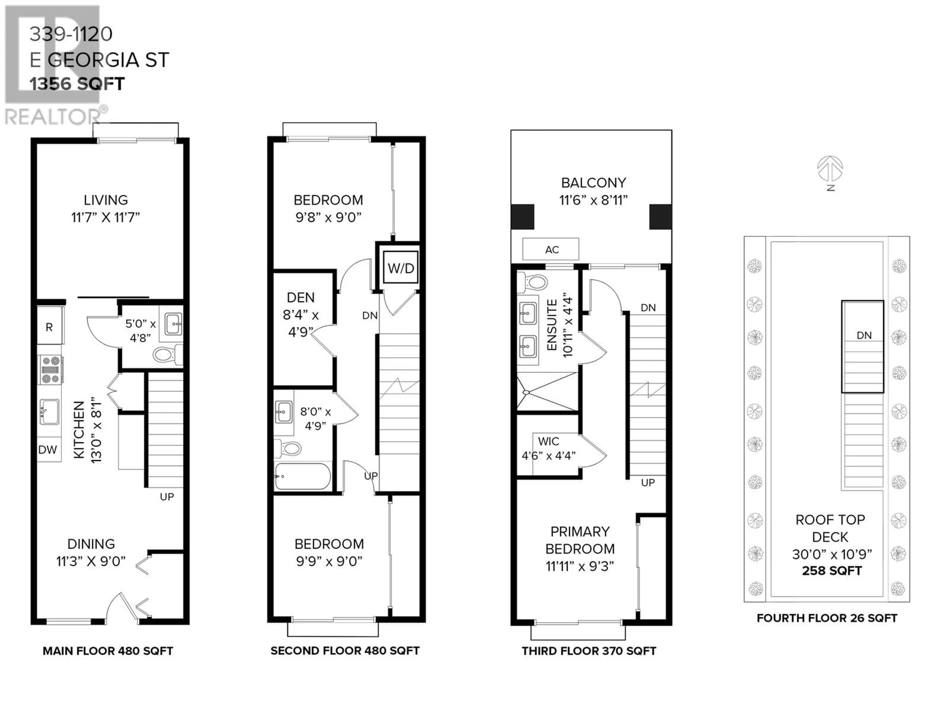 Floor plan for 339 1120 E GEORGIA STREET, Vancouver British Columbia V6A1Z3