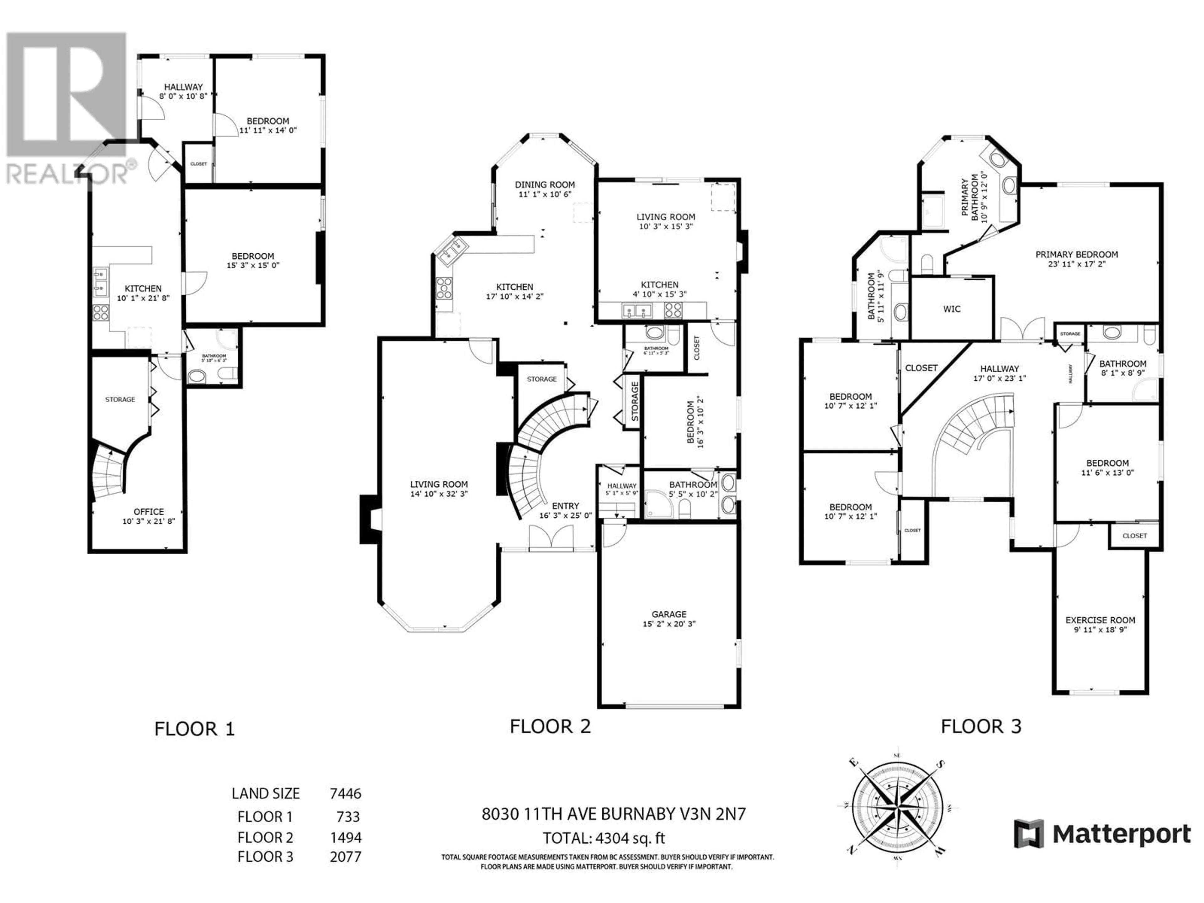 Floor plan for 8030 11TH AVENUE, Burnaby British Columbia V3N2N7