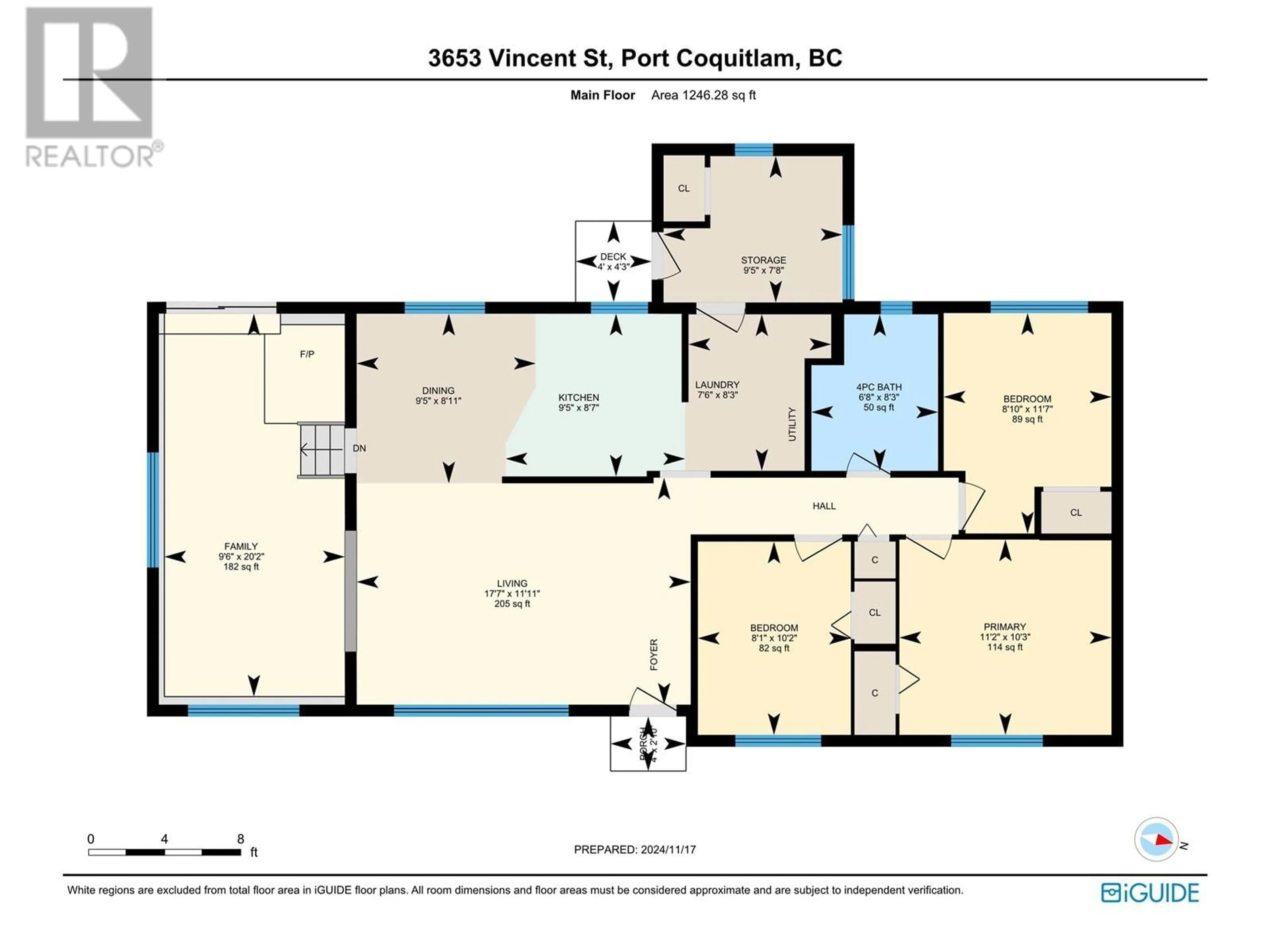 Floor plan for 3653 VINCENT STREET, Port Coquitlam British Columbia V3B3T8