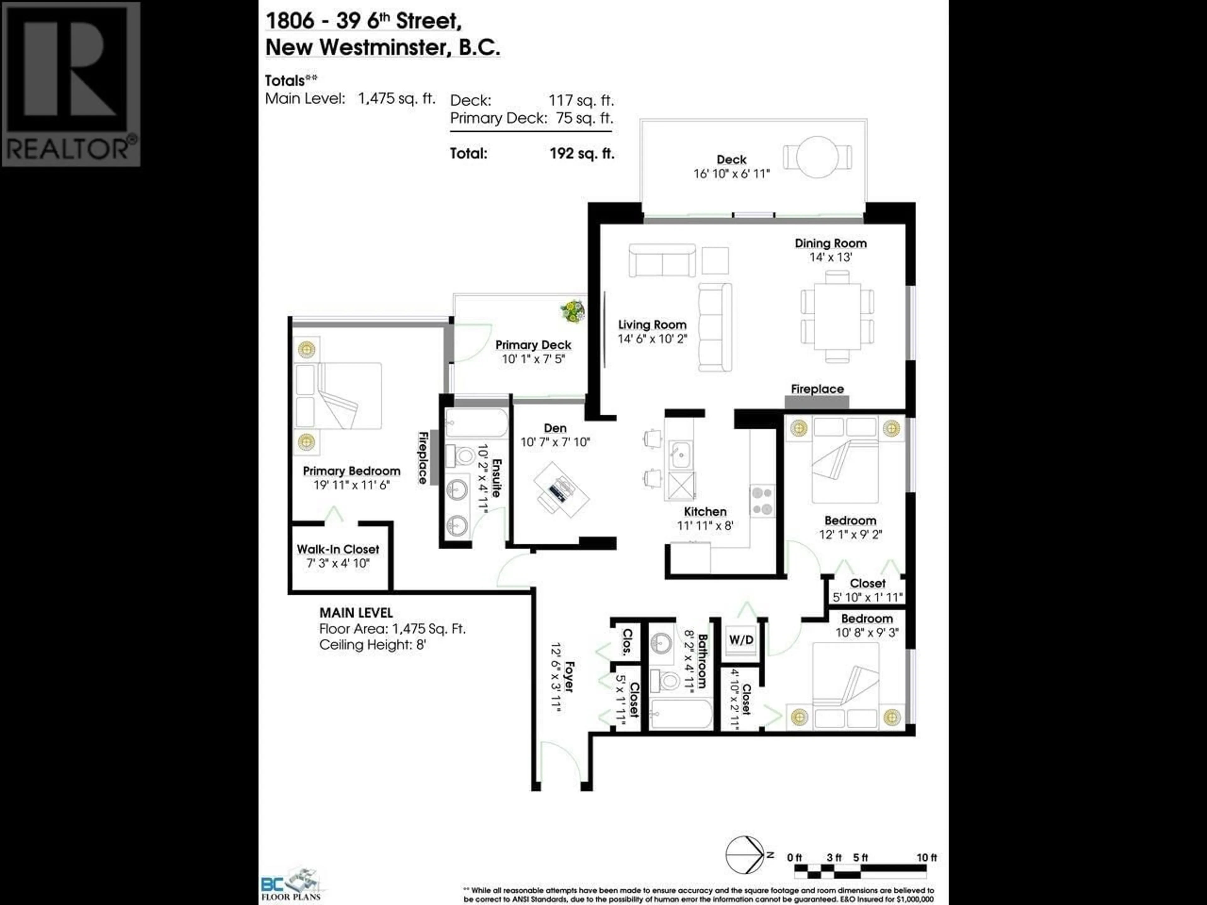 Floor plan for 1806 39 SIXTH STREET, New Westminster British Columbia V3L0B3