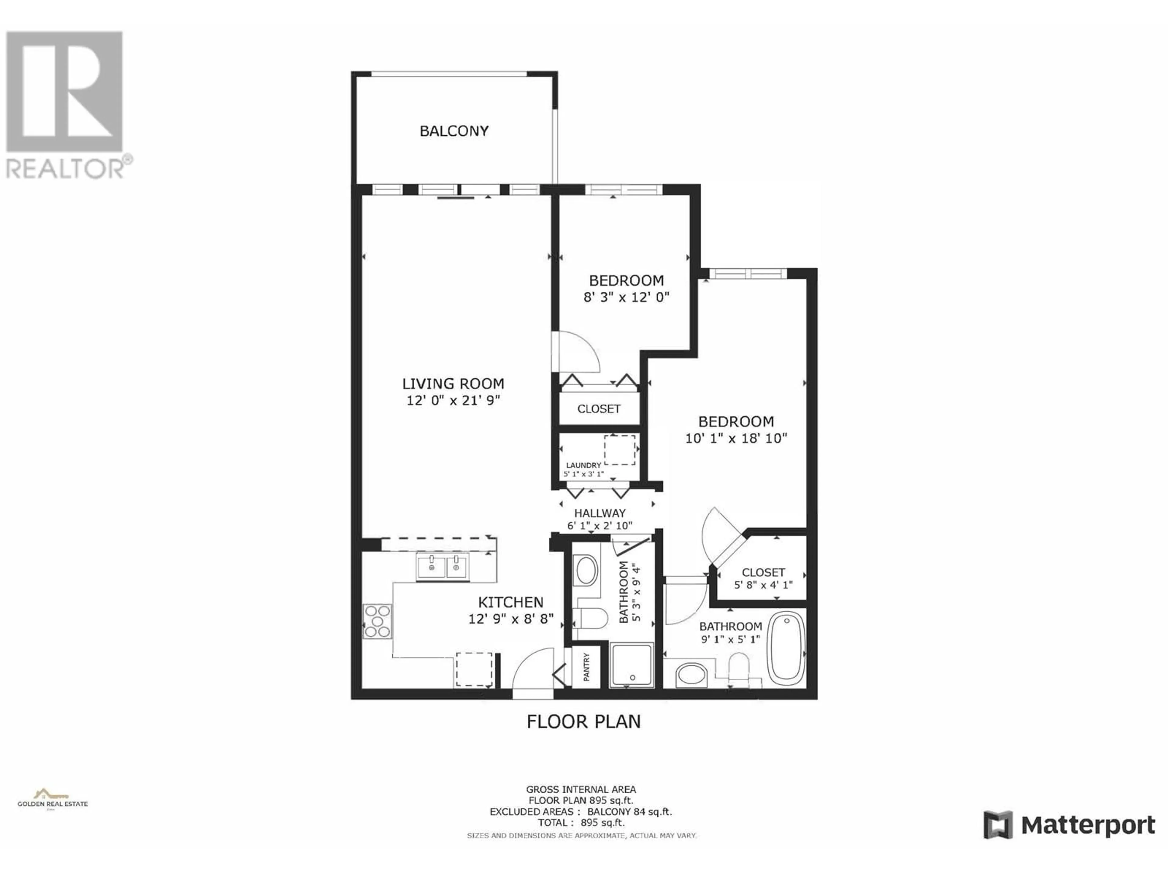 Floor plan for 206 2959 SILVER SPRINGS BOULEVARD, Coquitlam British Columbia V3E3S5