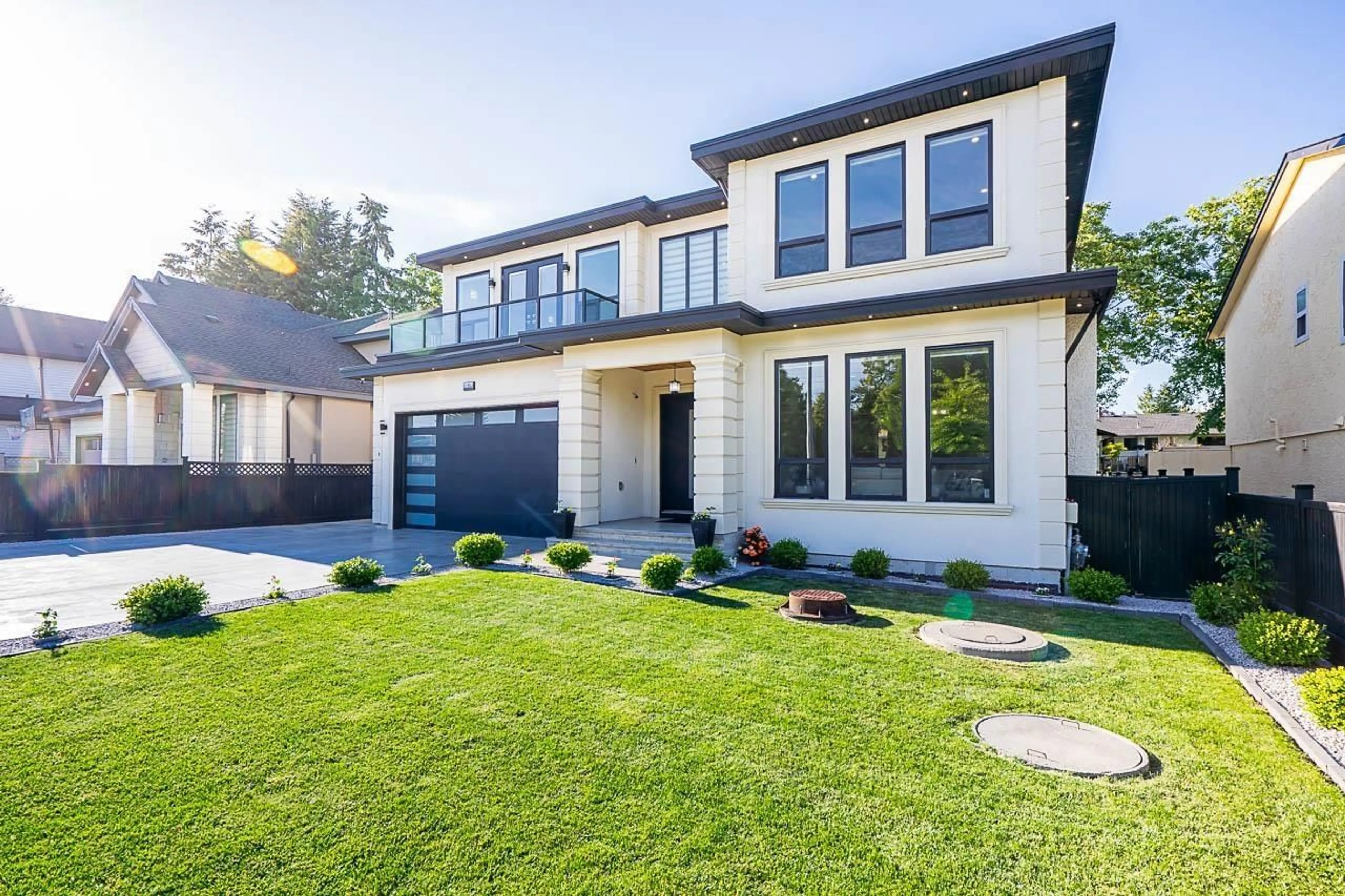 Frontside or backside of a home, the fenced backyard for 11903 82 AVENUE, Delta British Columbia V4C2C6