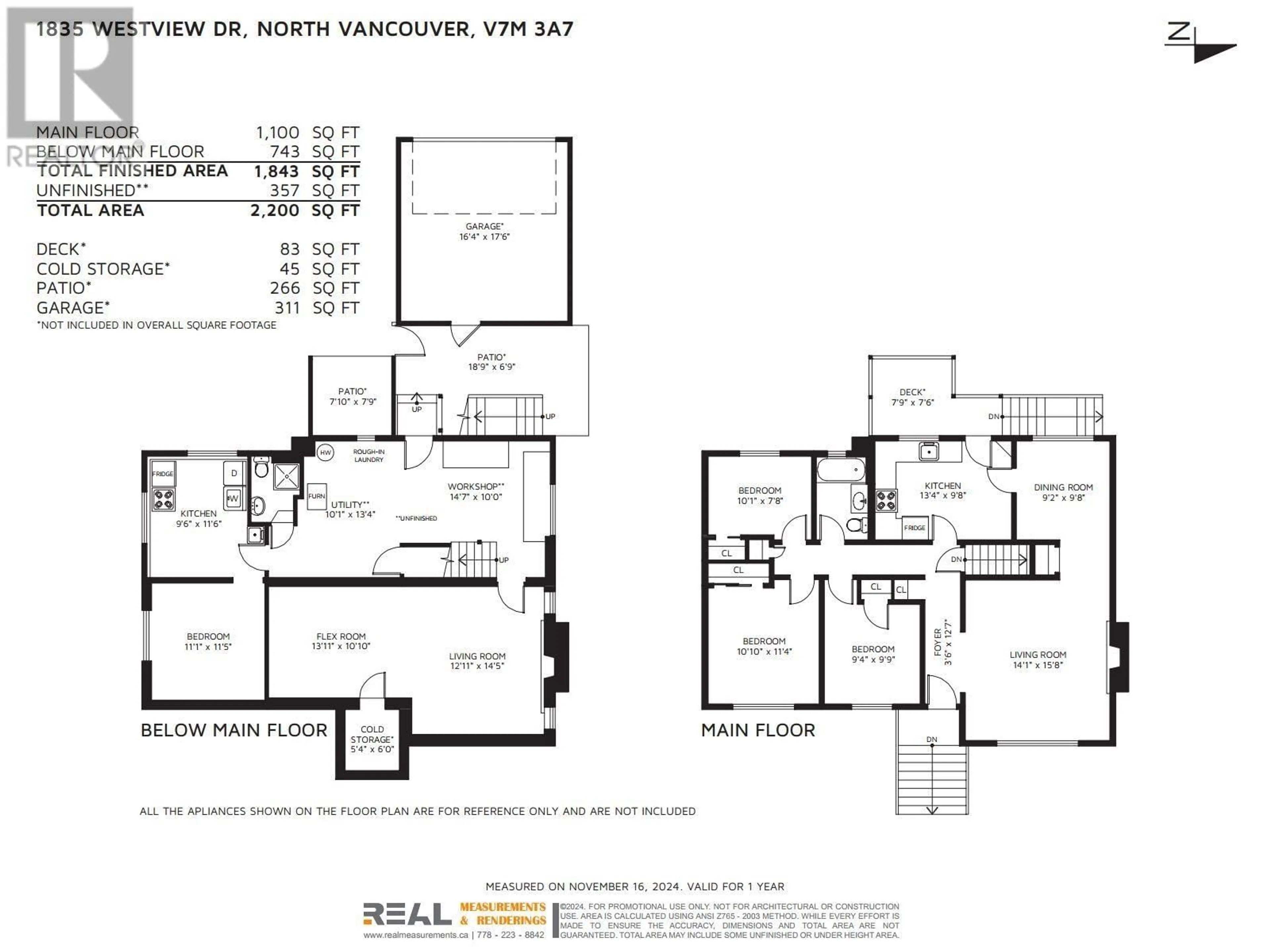 Floor plan for 1835 WESTVIEW DRIVE, North Vancouver British Columbia V7M3A7