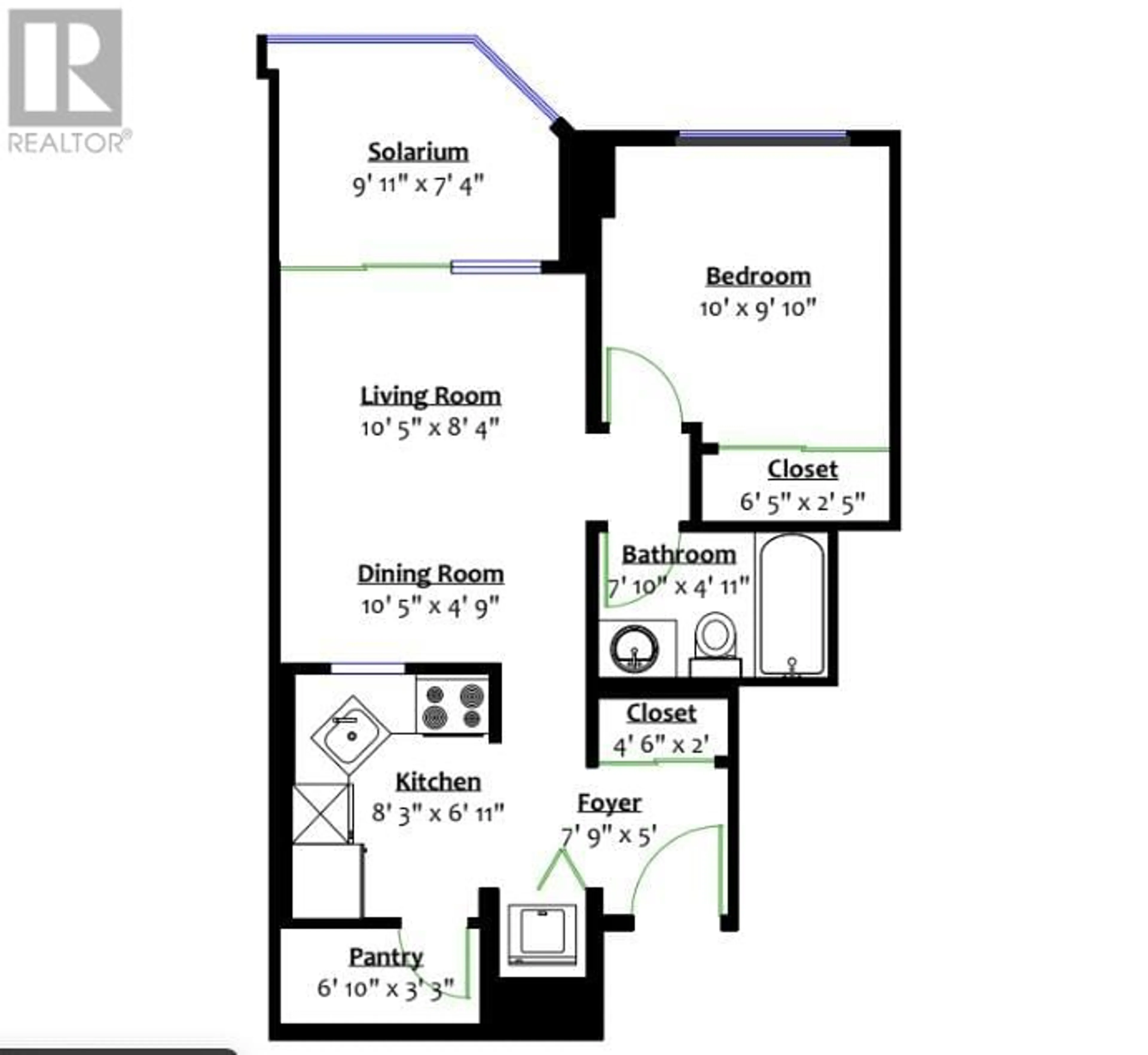 Floor plan for 904 888 PACIFIC STREET, Vancouver British Columbia V6Z2S6