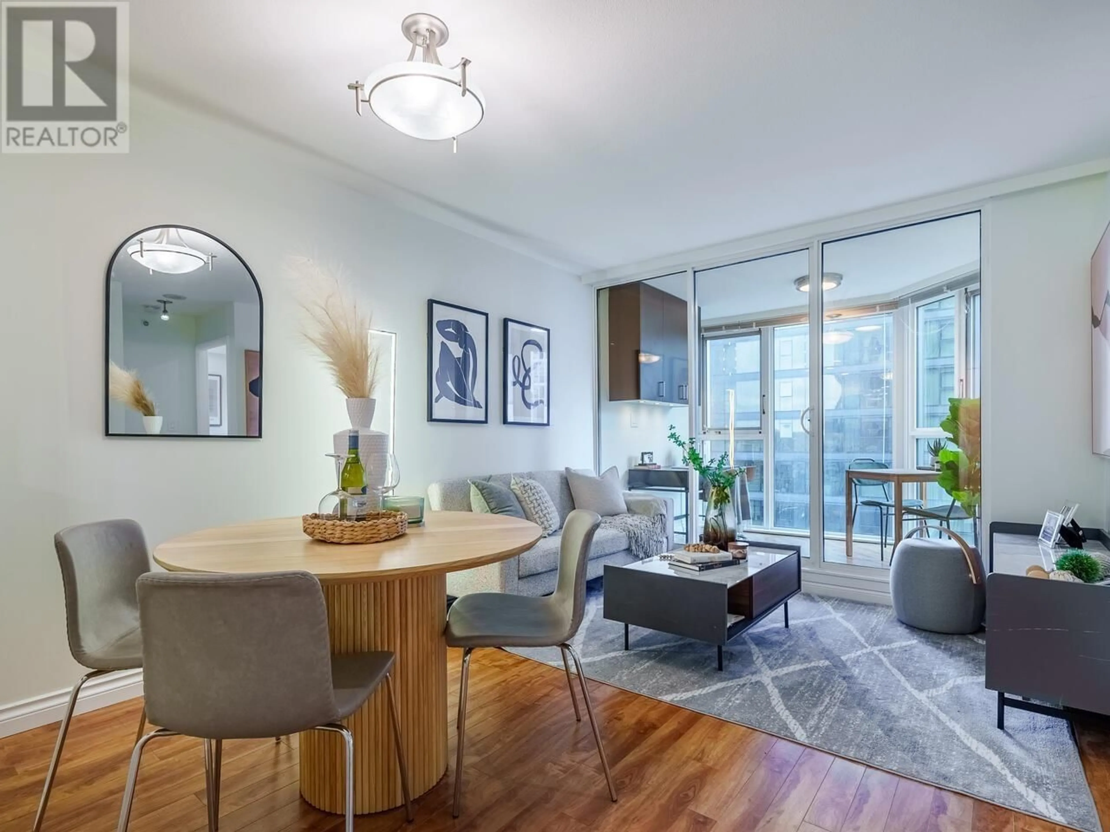 Dining room, wood floors for 904 888 PACIFIC STREET, Vancouver British Columbia V6Z2S6