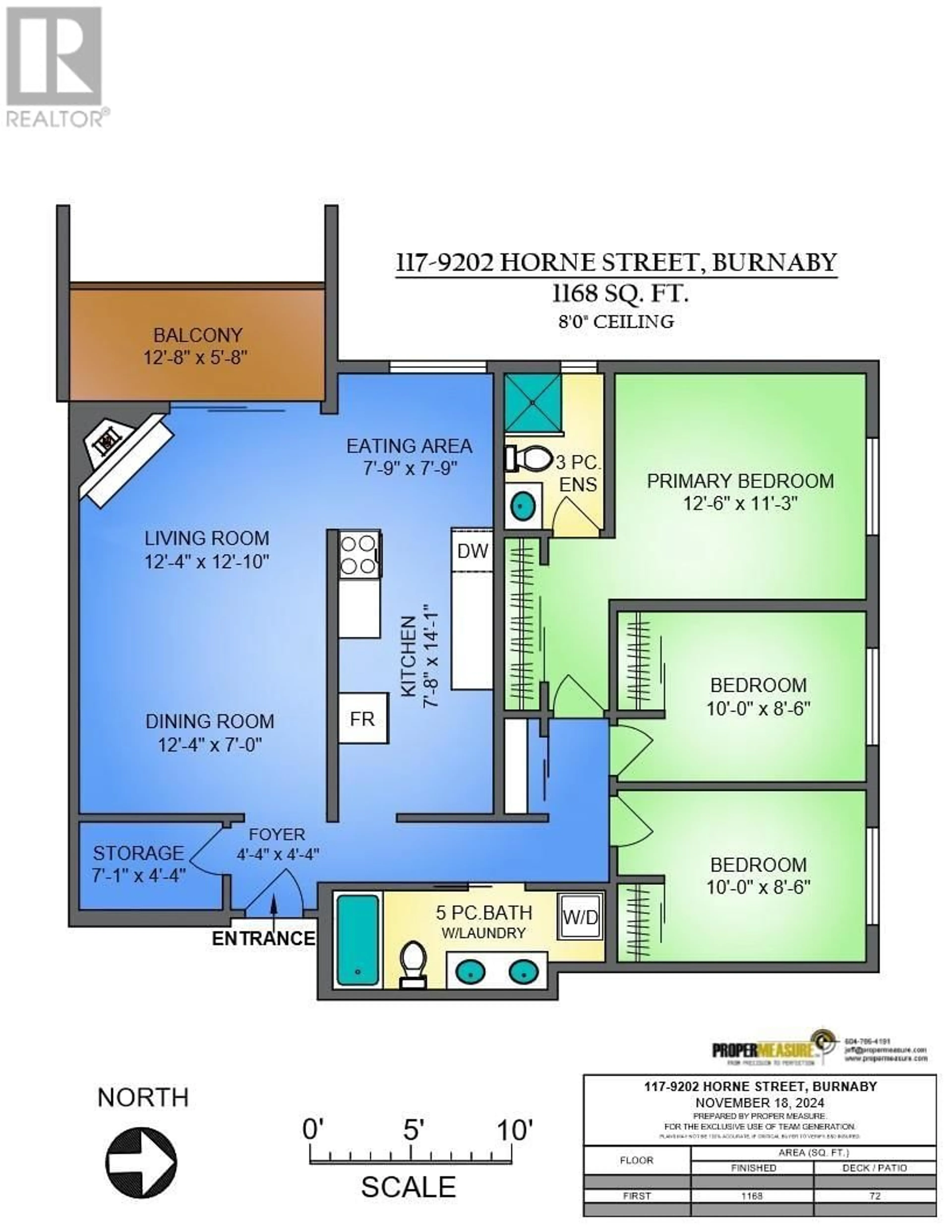 Floor plan for 117 9202 HORNE STREET, Burnaby British Columbia V3N4K2