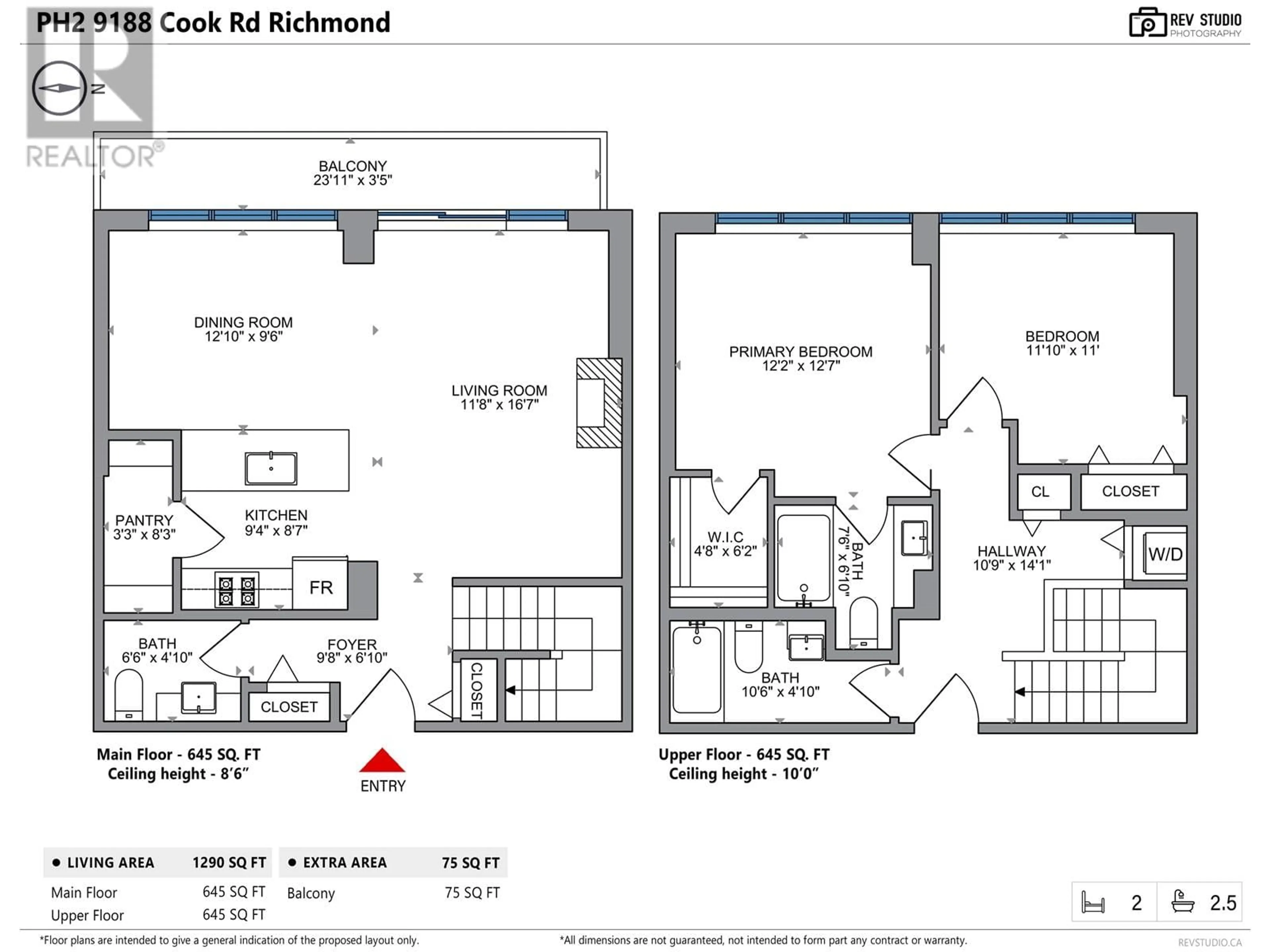 Floor plan for PH2 9188 COOK ROAD, Richmond British Columbia V6Y4M1