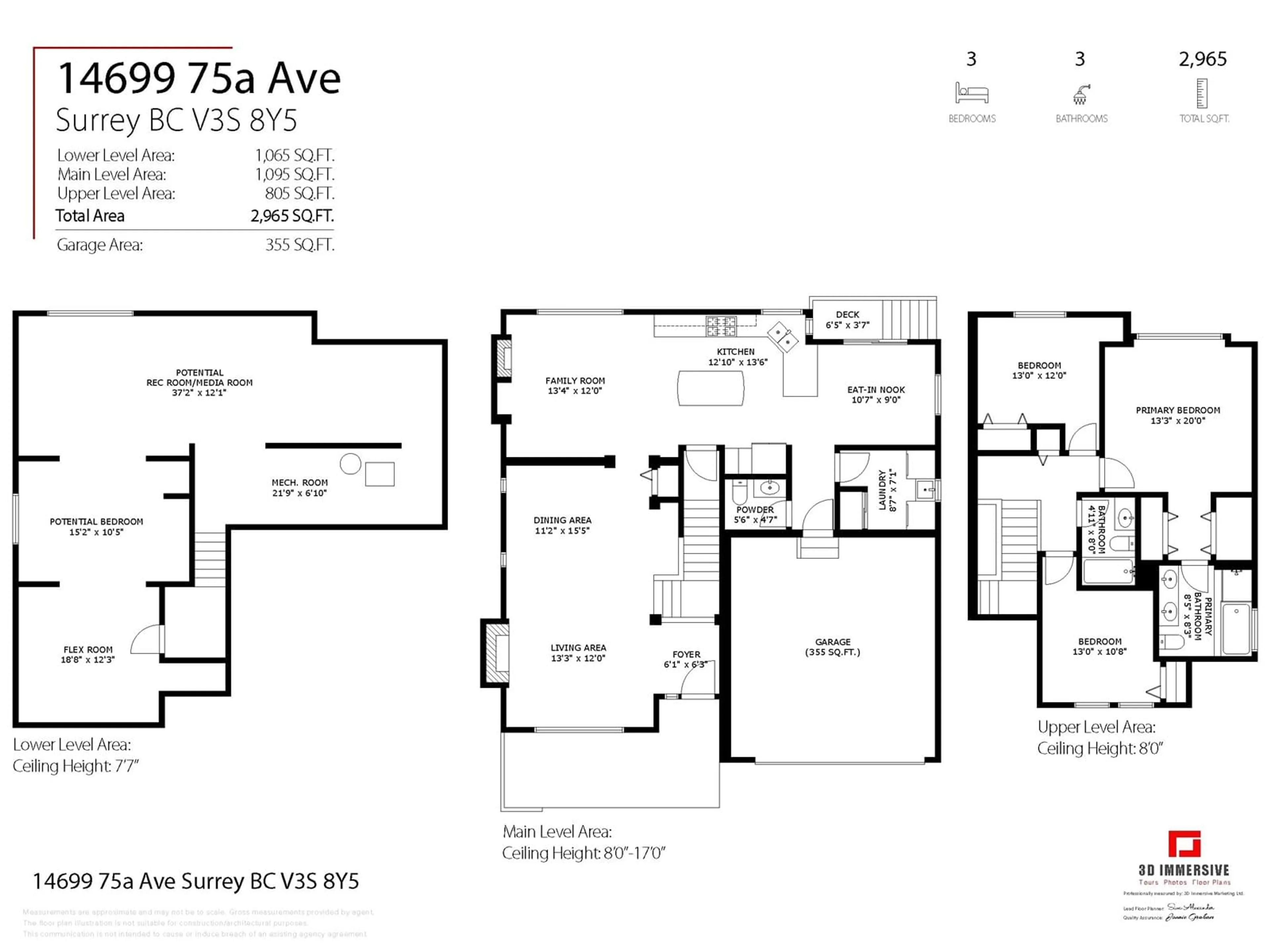 Floor plan for 14699 75A AVENUE, Surrey British Columbia V3S8Y5