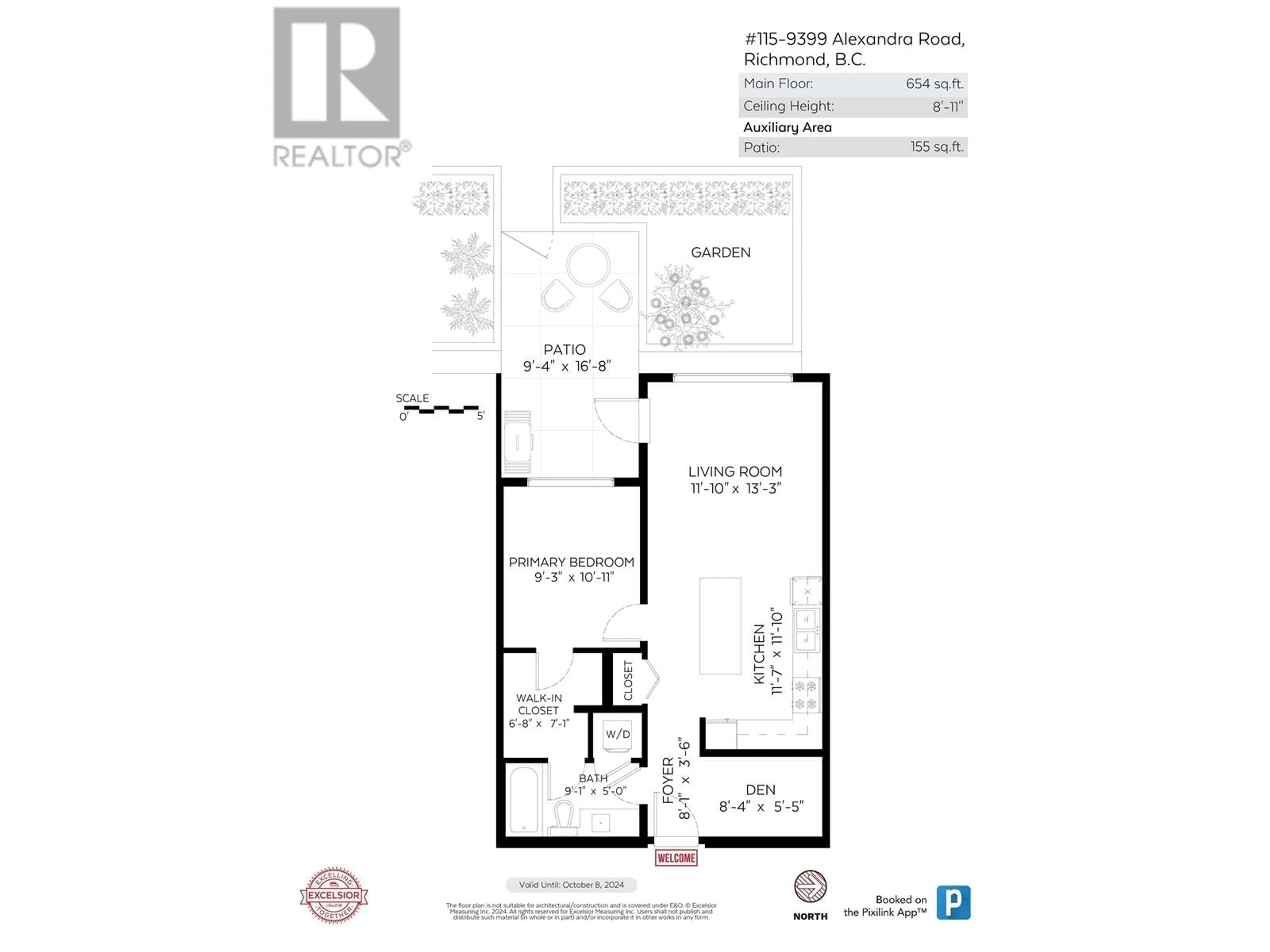 Floor plan for 115 9399 ALEXANDRA ROAD, Richmond British Columbia V6X0L7