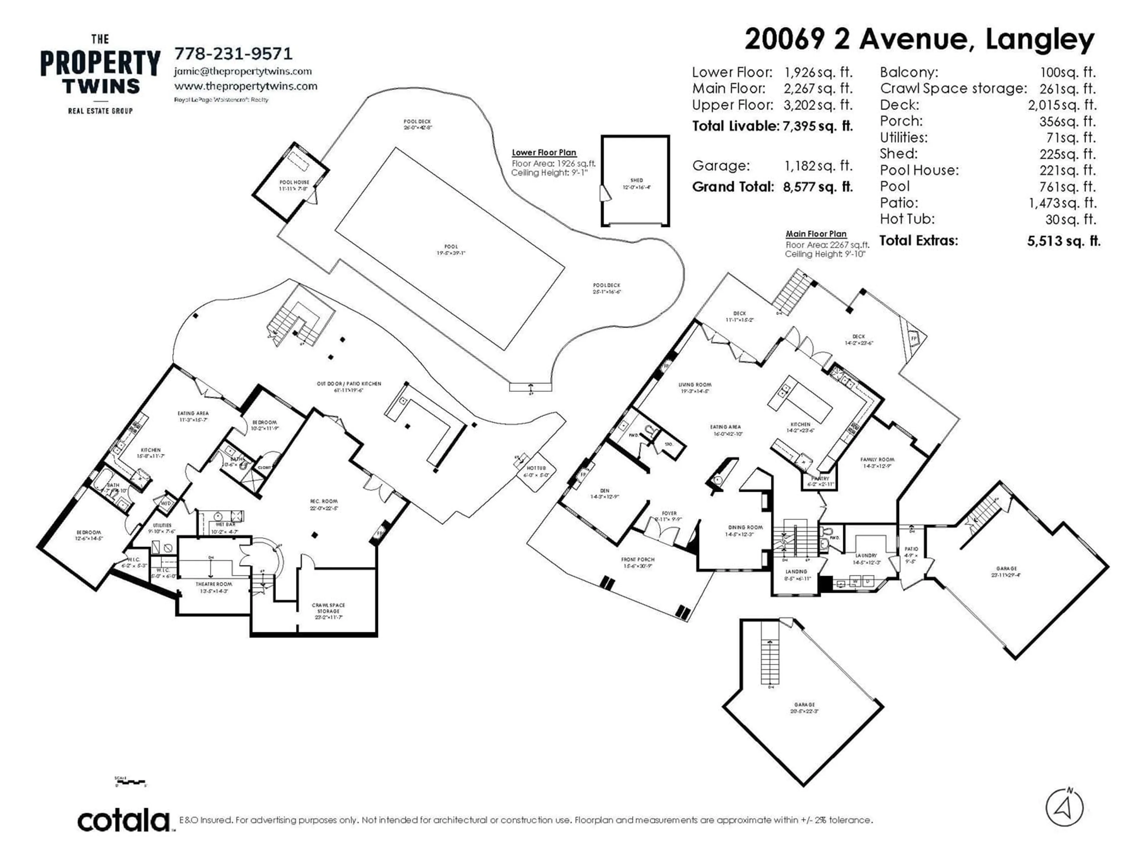 Floor plan for 20069 2 AVENUE, Langley British Columbia V2Z0A3