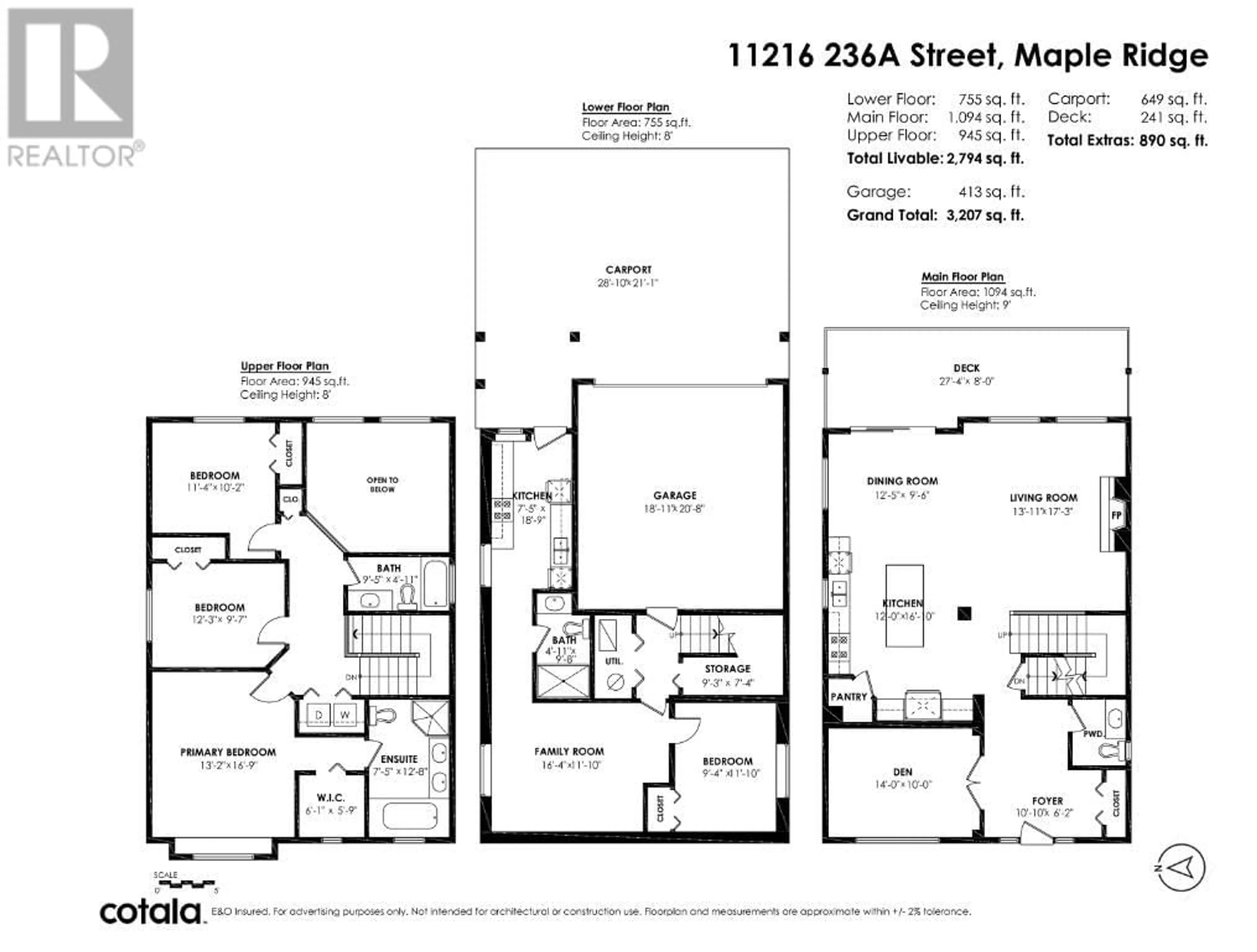 Floor plan for 11216 236A STREET, Maple Ridge British Columbia V2W0E8