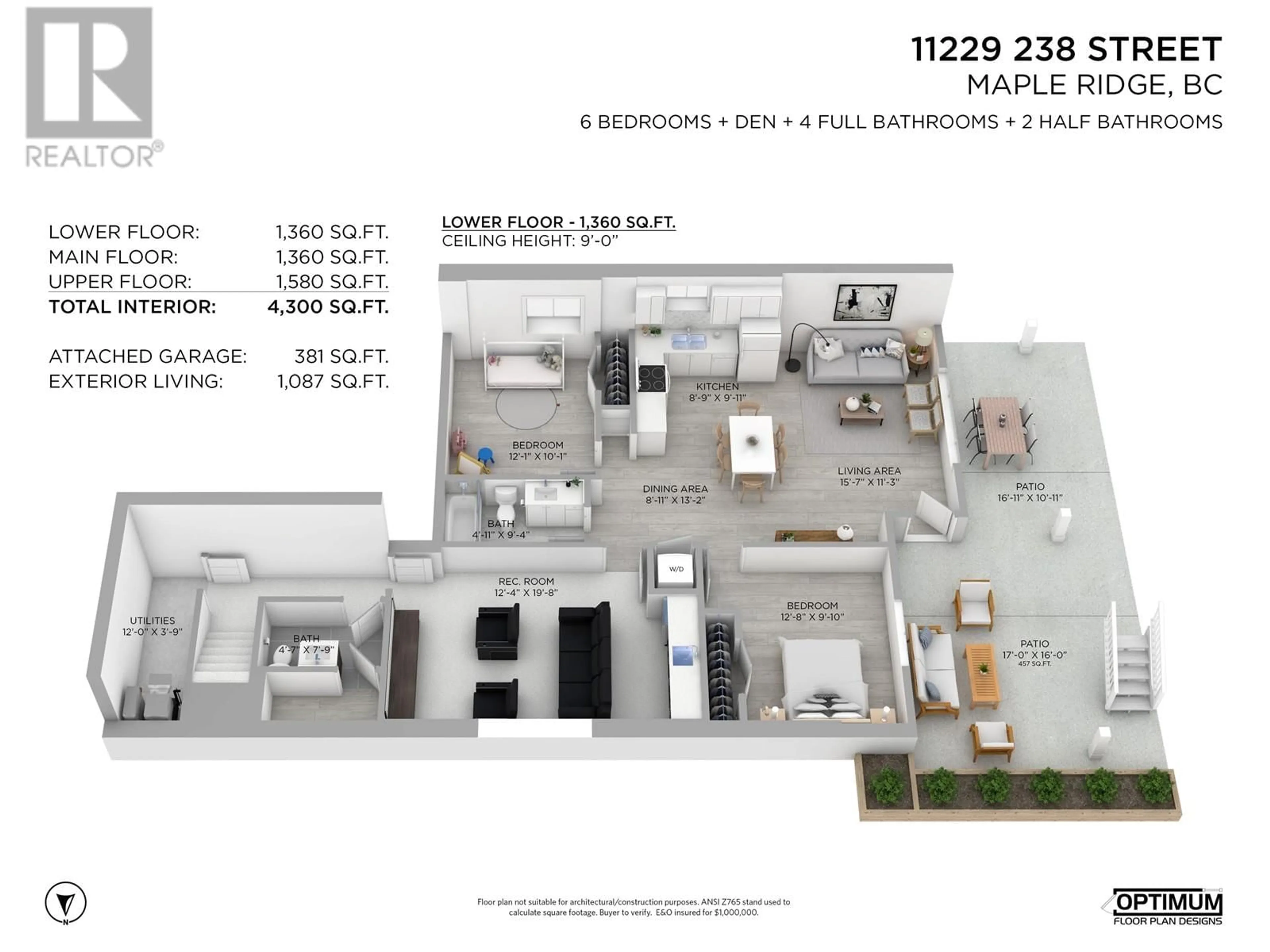 Floor plan for 11229 238 STREET, Maple Ridge British Columbia V2W1V4