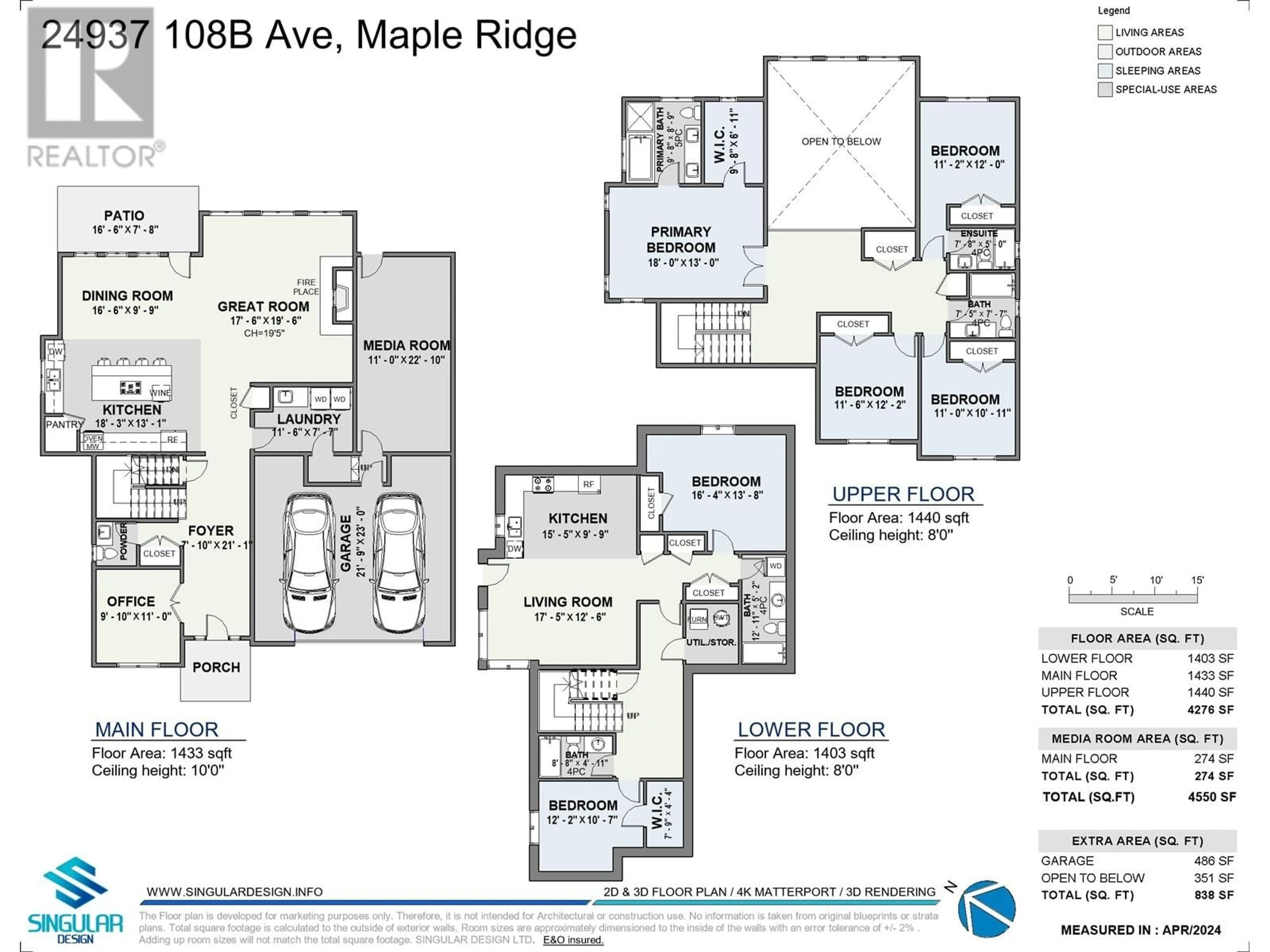 Floor plan for 24937 108B AVENUE, Maple Ridge British Columbia V2W0E3