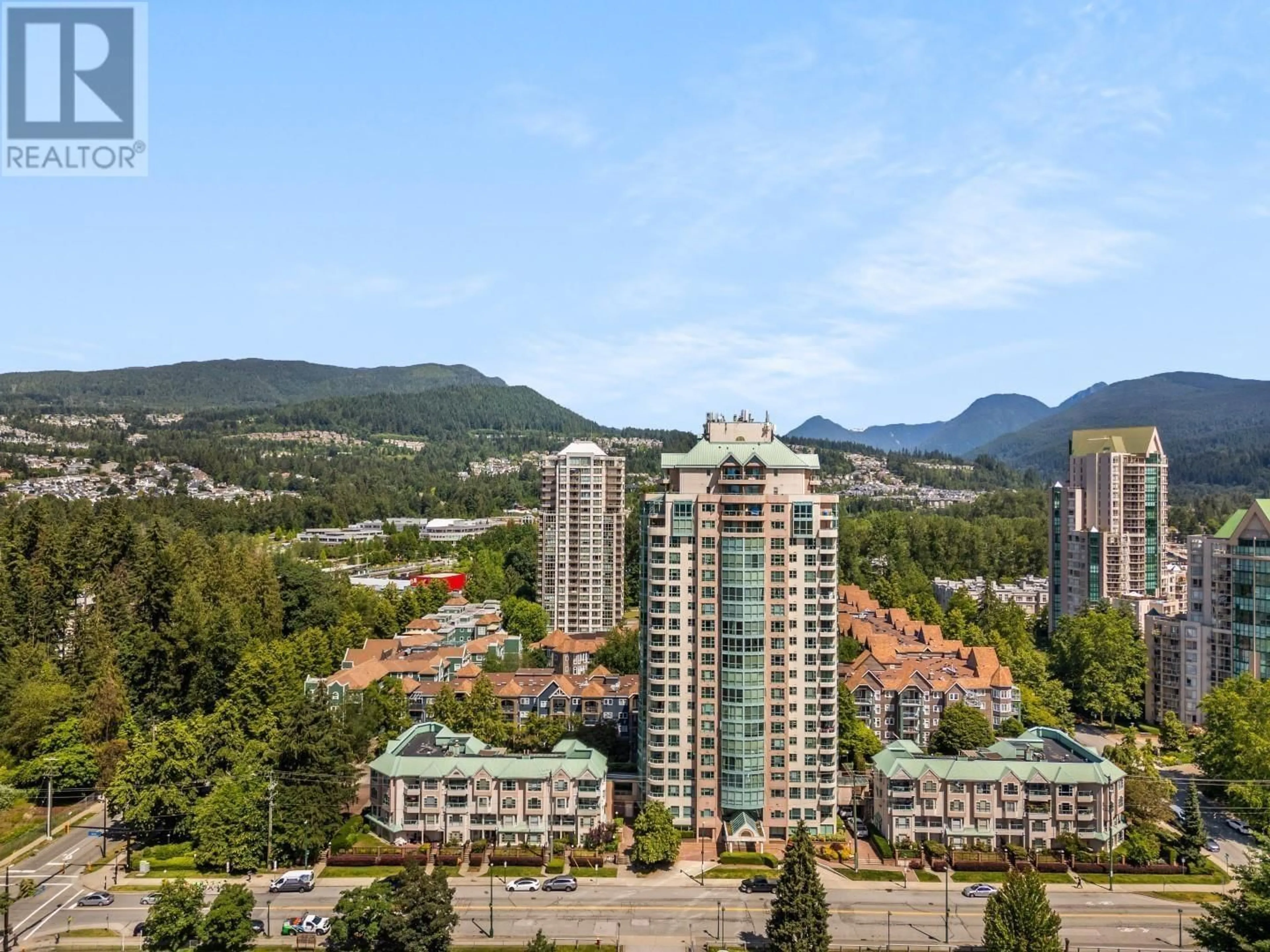 A pic from exterior of the house or condo, the view of city buildings for 1605 3071 GLEN DRIVE, Coquitlam British Columbia V3B7R1