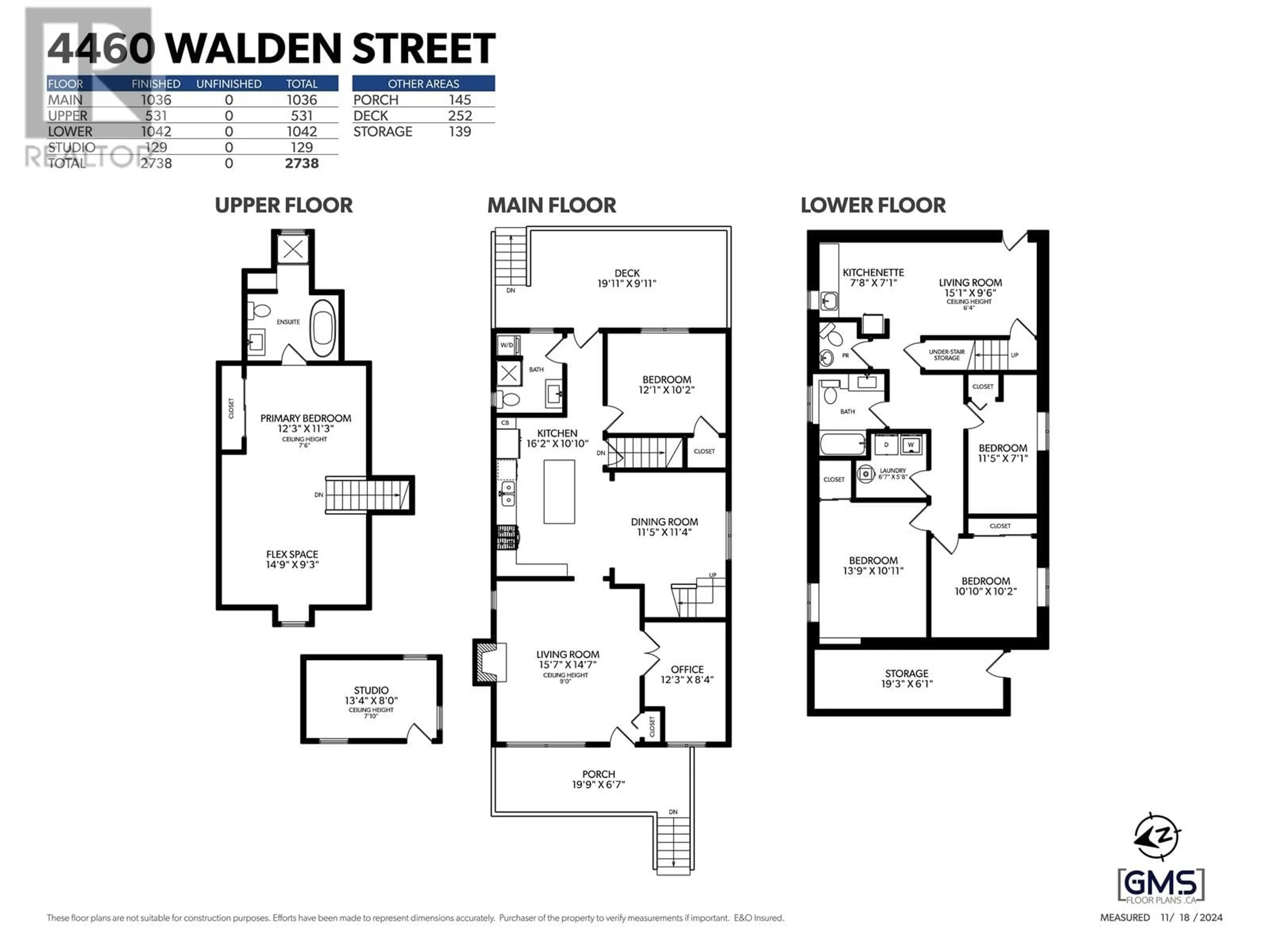 Floor plan for 4460 WALDEN STREET, Vancouver British Columbia V5V3S3