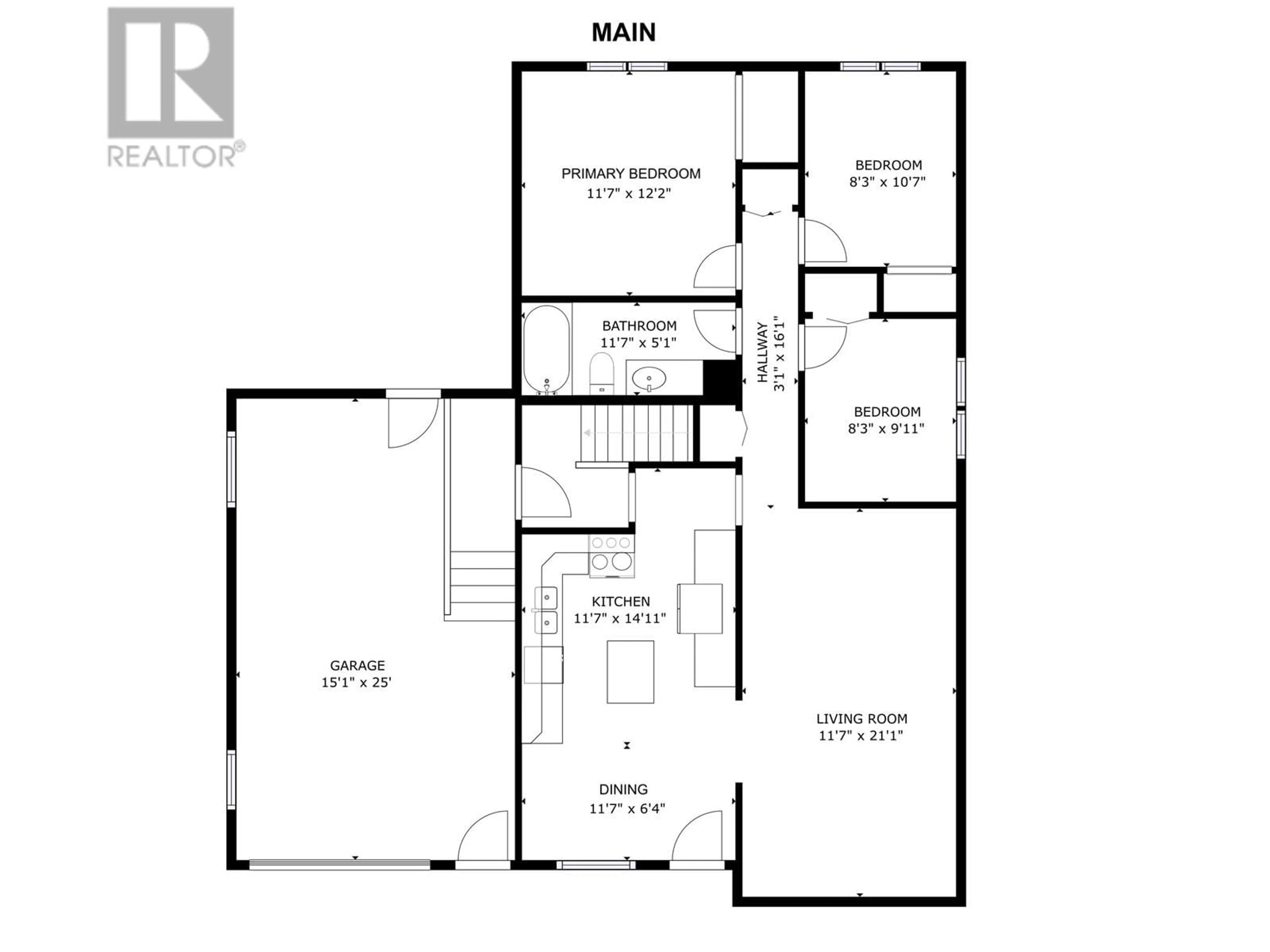 Floor plan for 8711 88 STREET, Fort St. John British Columbia V1J5A3