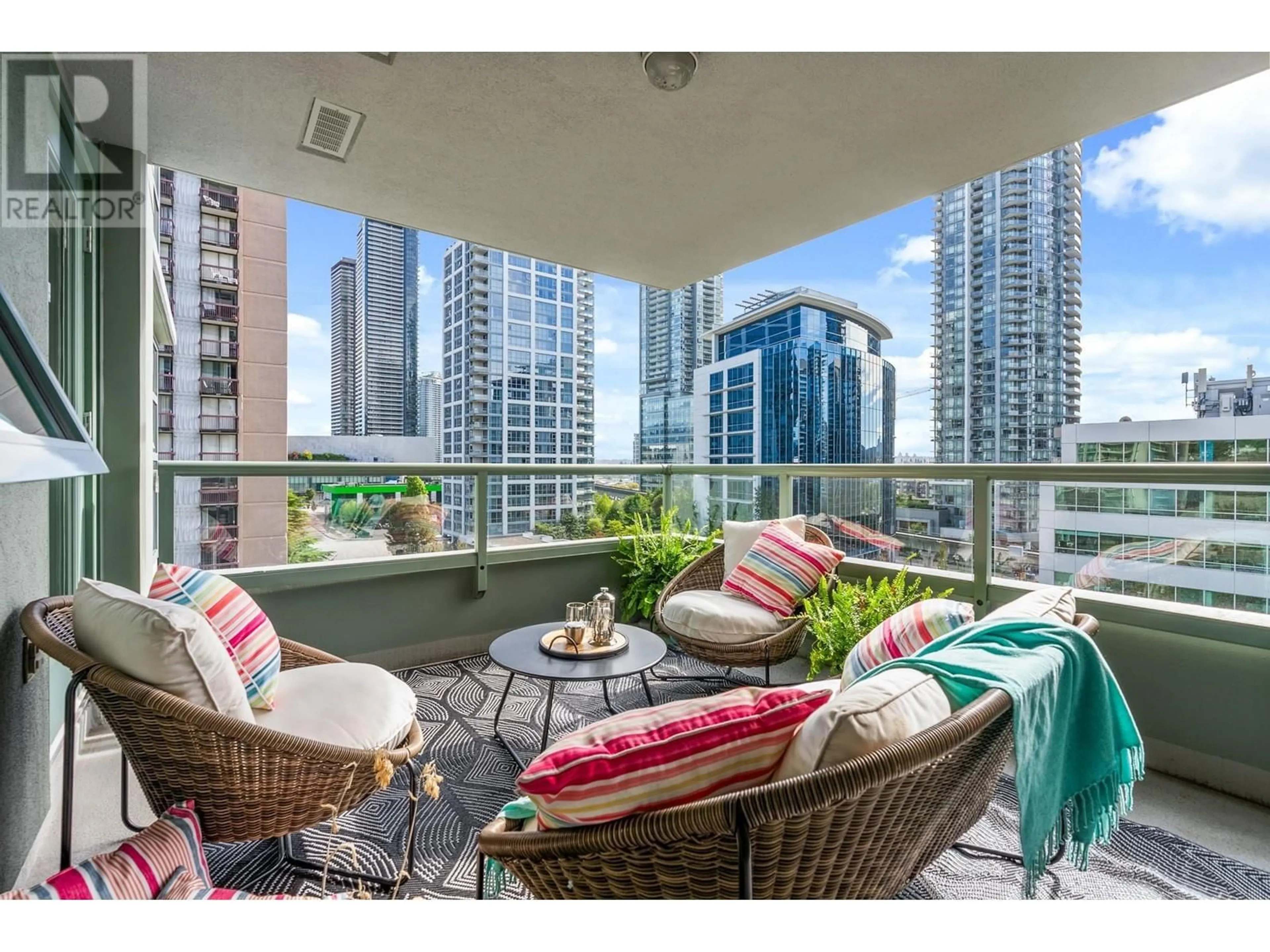 Balcony in the apartment for 801 4380 HALIFAX STREET, Burnaby British Columbia V5C6R3