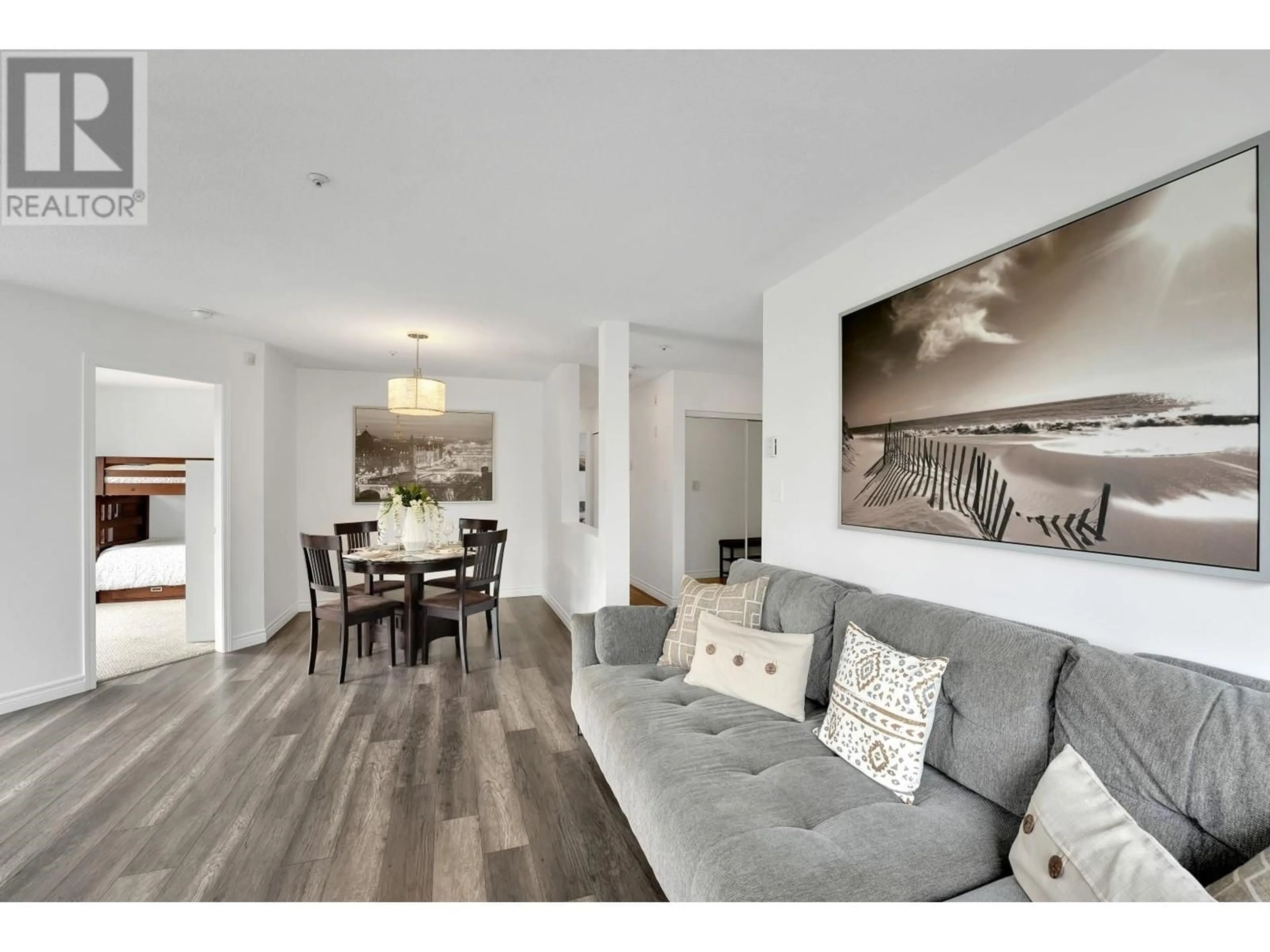 Living room, wood floors for 404W 3061 GLEN DRIVE, Coquitlam British Columbia V3B2P8