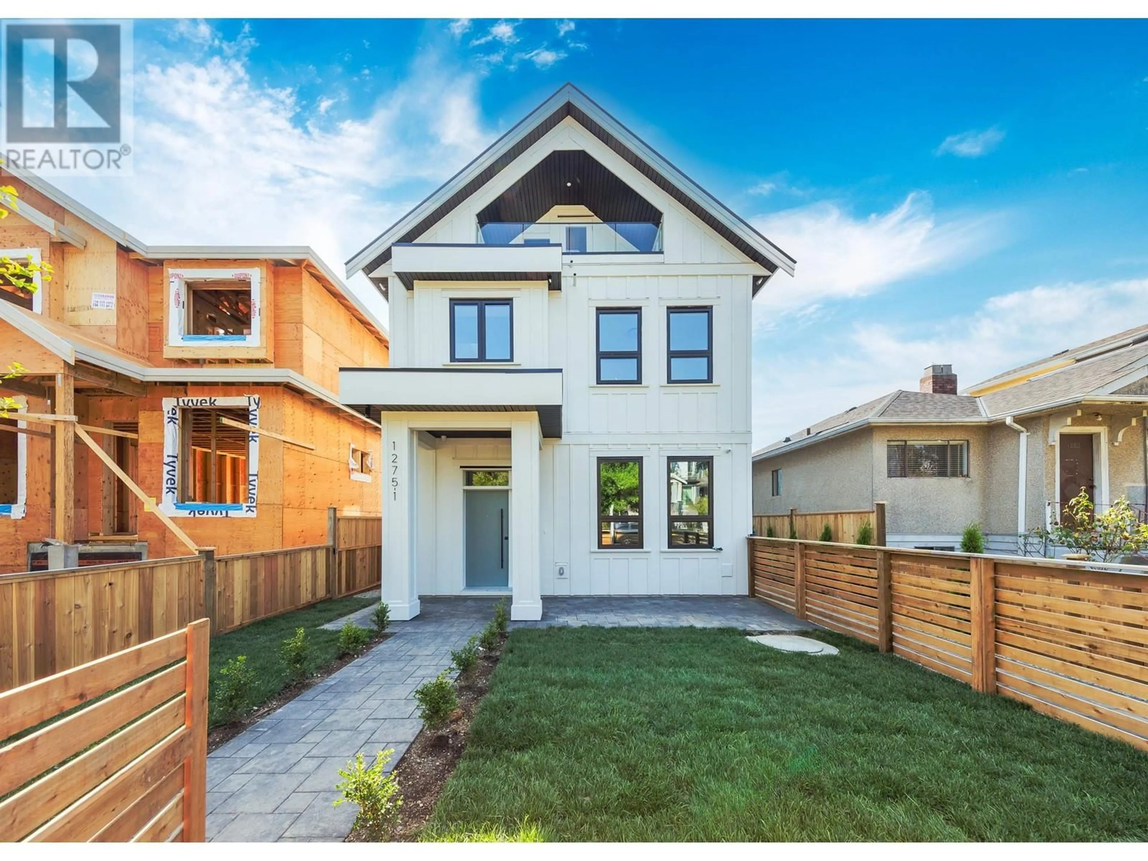 Frontside or backside of a home, the fenced backyard for 1 1275 ROSSLAND STREET, Vancouver British Columbia V5K4A3