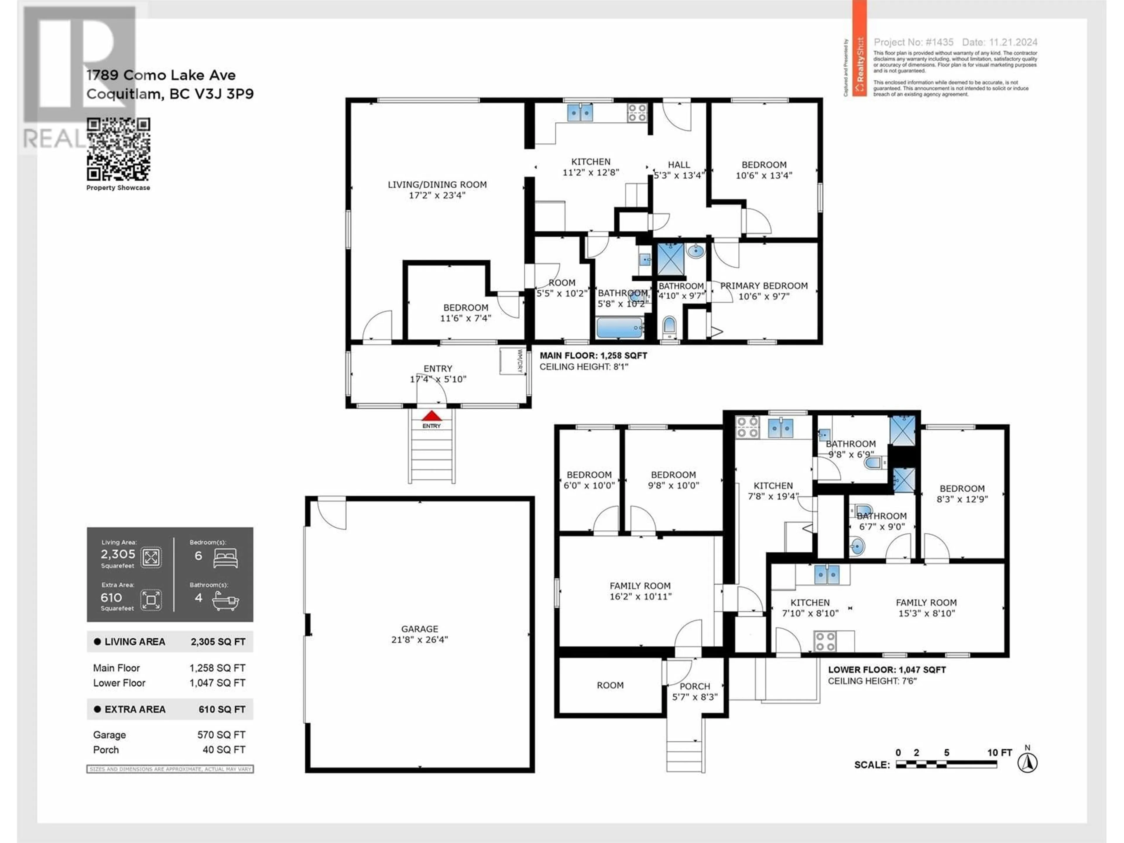 Floor plan for 1789 COMO LAKE AVENUE, Coquitlam British Columbia V3J3P9