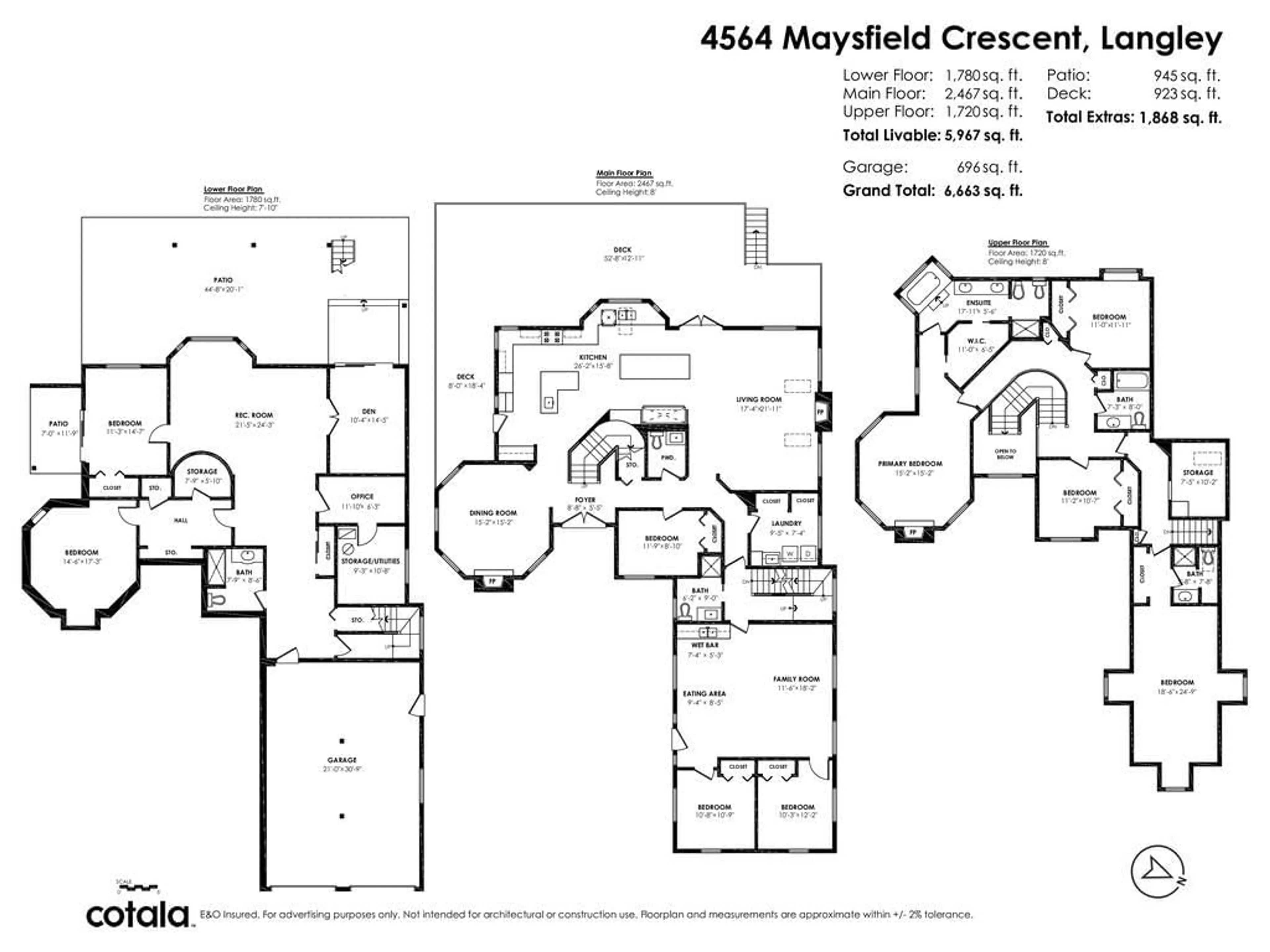 Floor plan for 4564 MAYSFIELD CRESCENT, Langley British Columbia V3A4M1