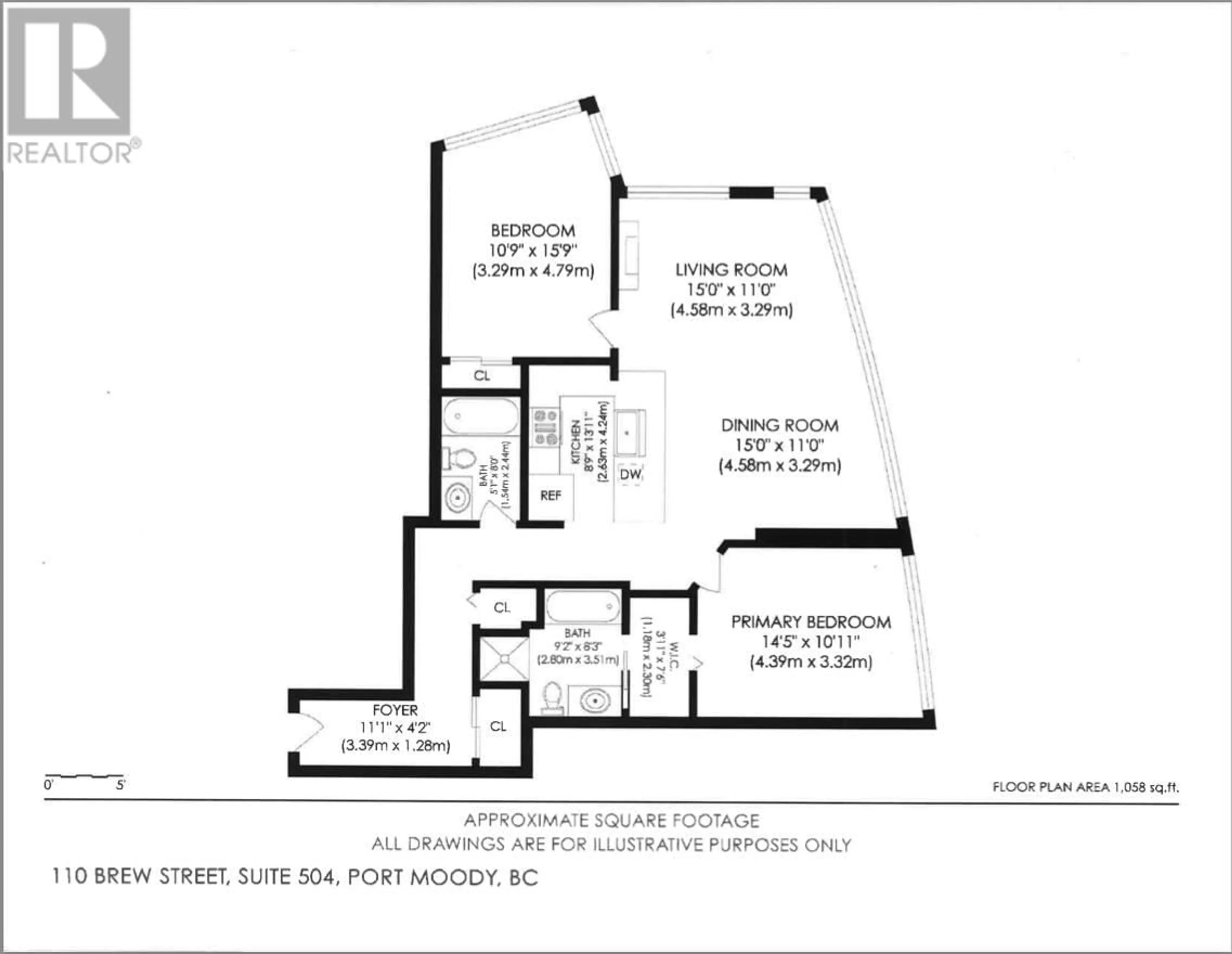 Floor plan for 204 110 BREW STREET, Port Moody British Columbia V3H0E4