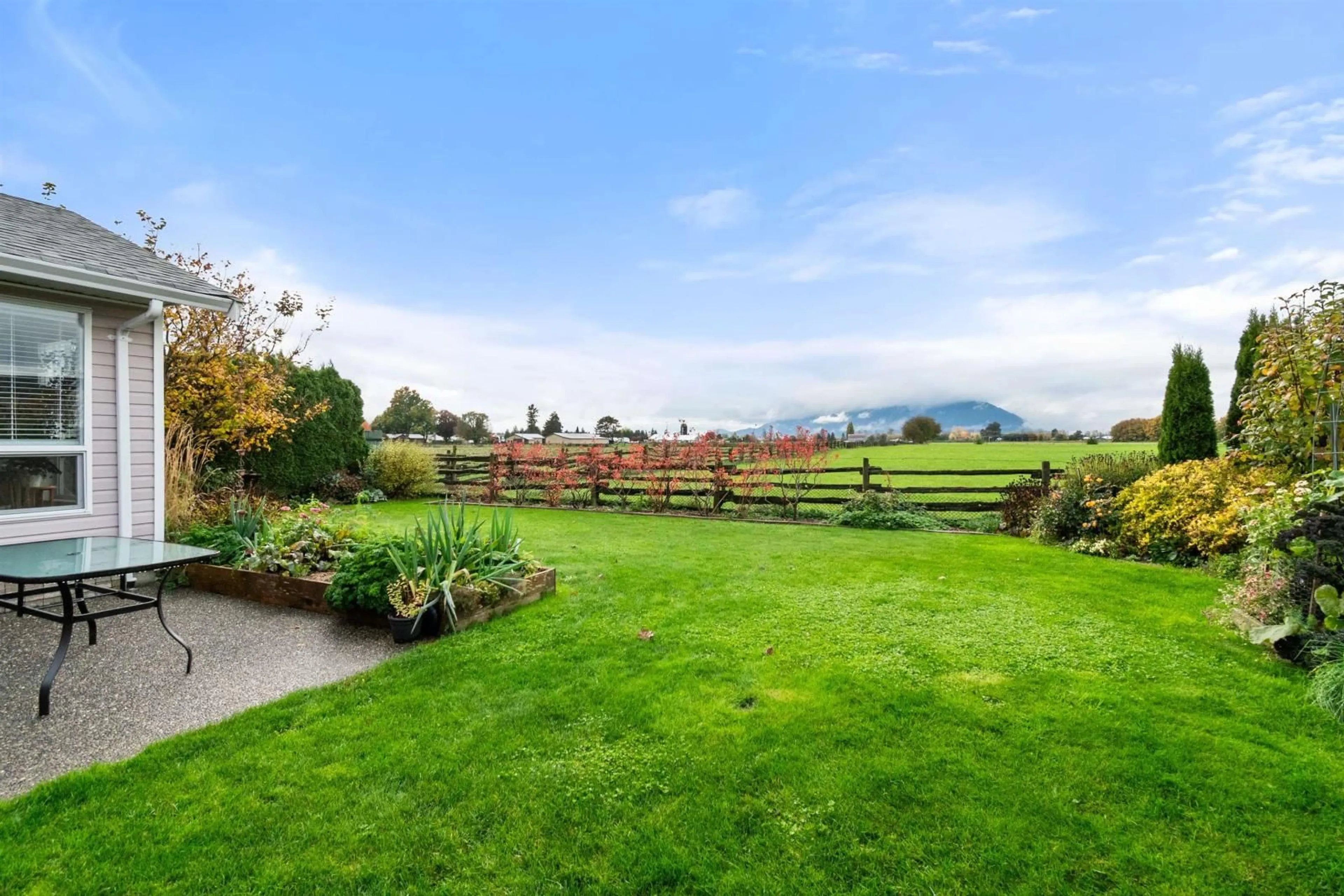 Patio, the fenced backyard for 6801 WILTSHIRE STREET, Chilliwack British Columbia V2R2Z3