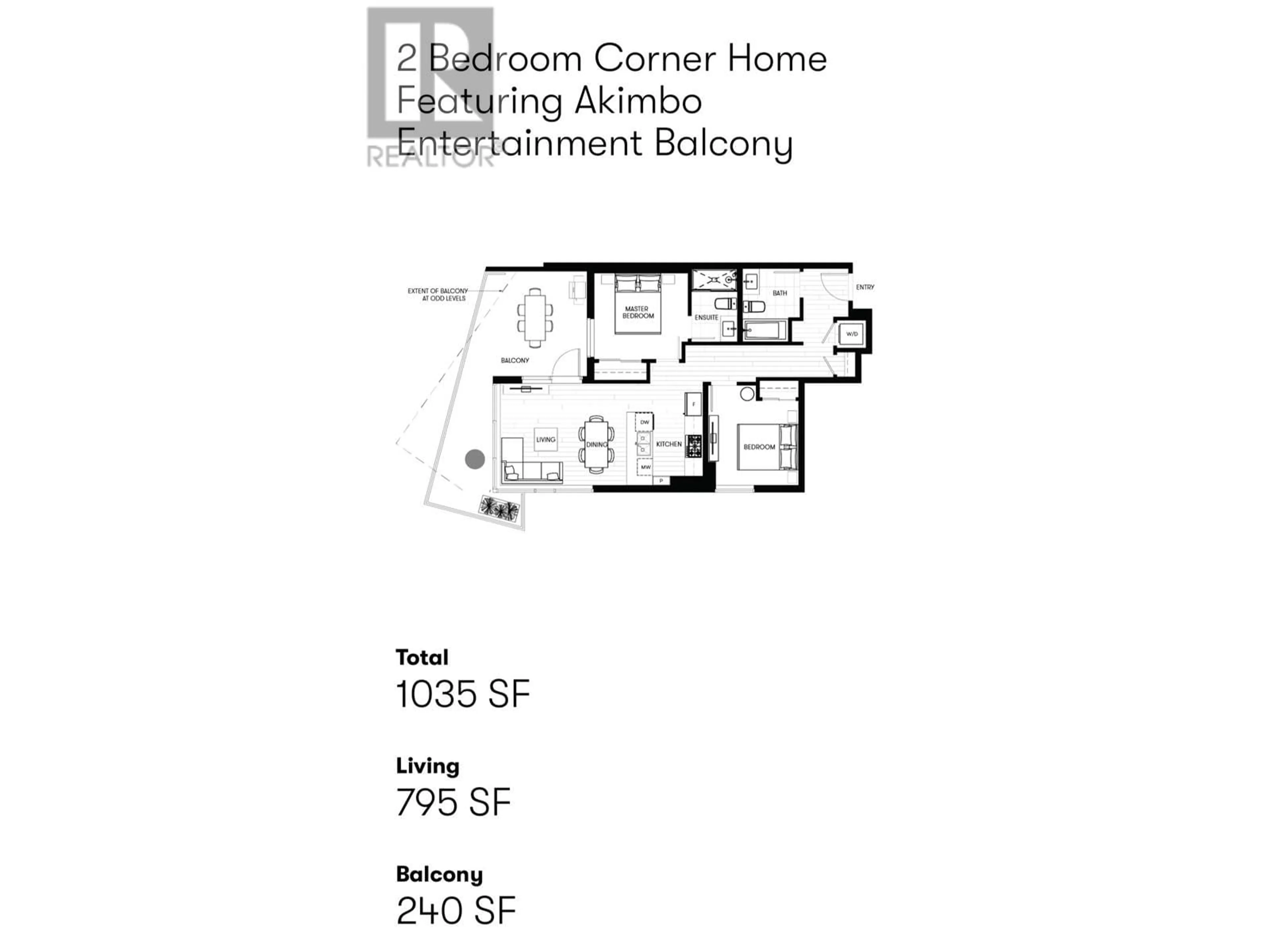 Floor plan for 1602 2181 MADISON AVENUE, Burnaby British Columbia V5C0N4