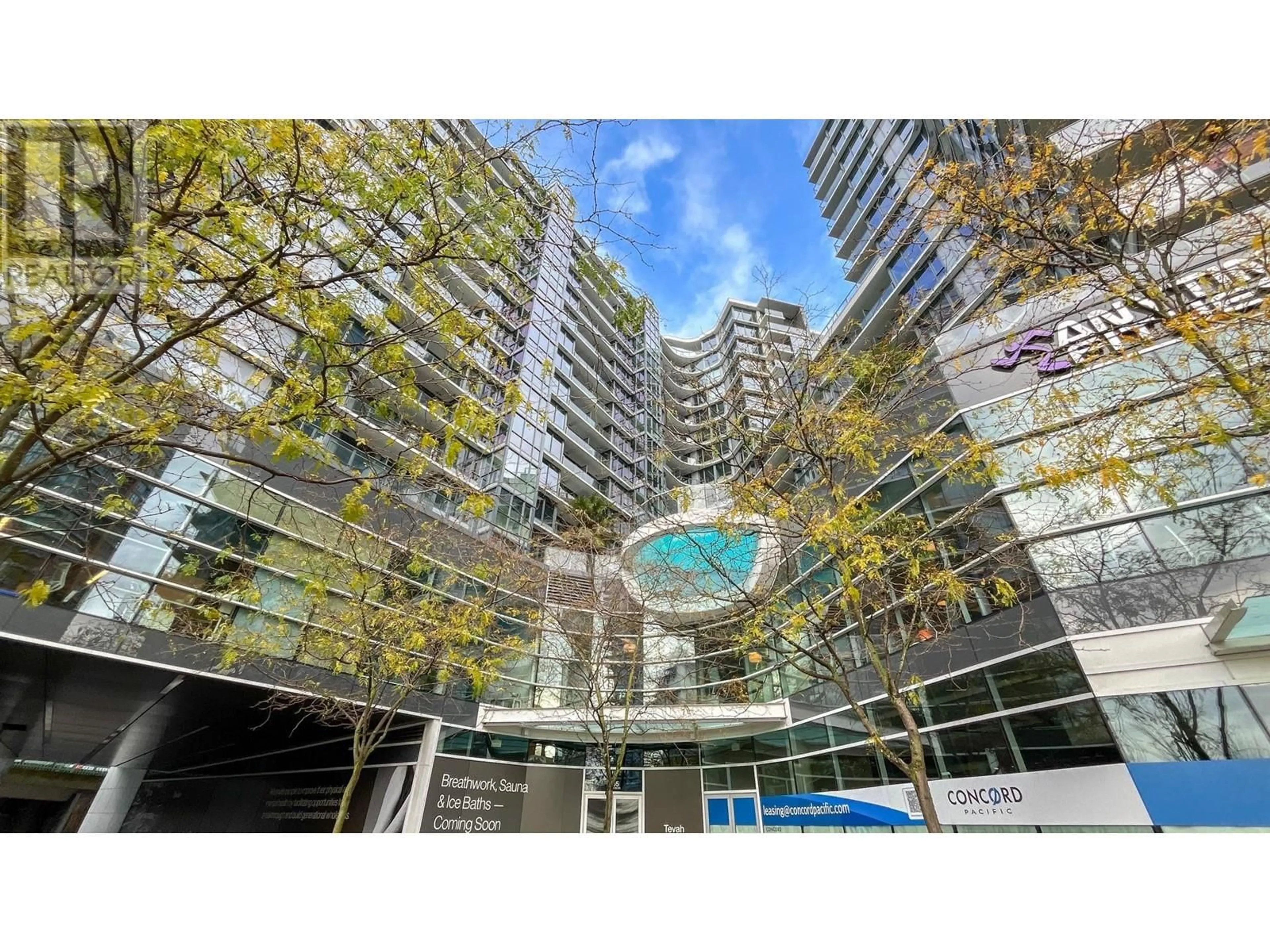 A pic from exterior of the house or condo, the street view for 1502 68 SMITHE STREET, Vancouver British Columbia V6B0P4