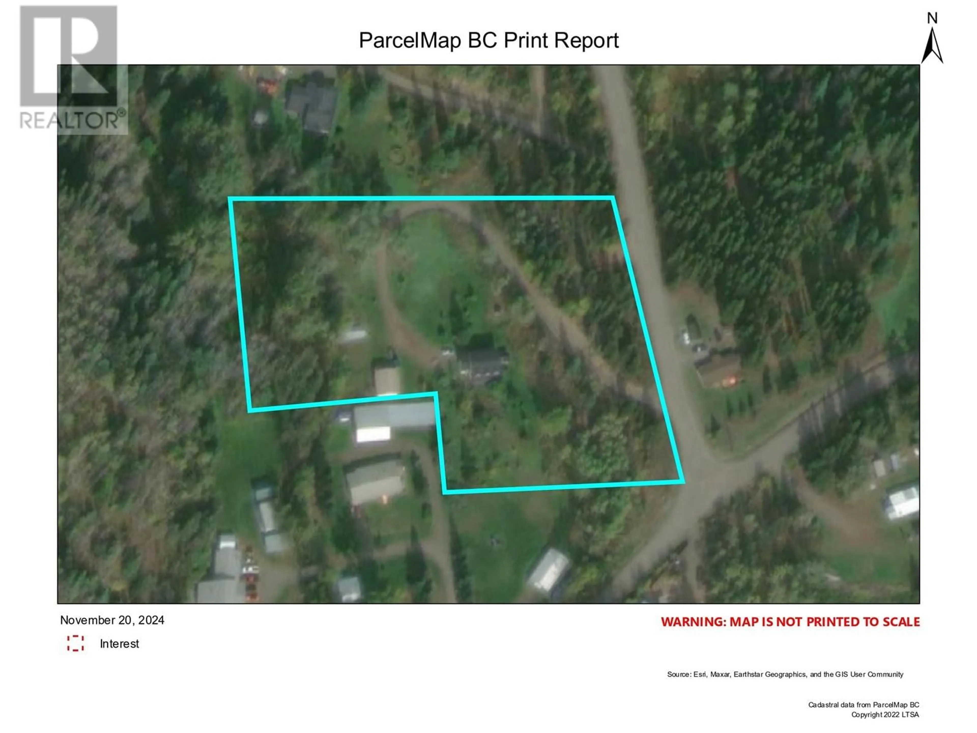 Picture of a map for 13017 JARMAN ROAD, Houston British Columbia V0J1Z2