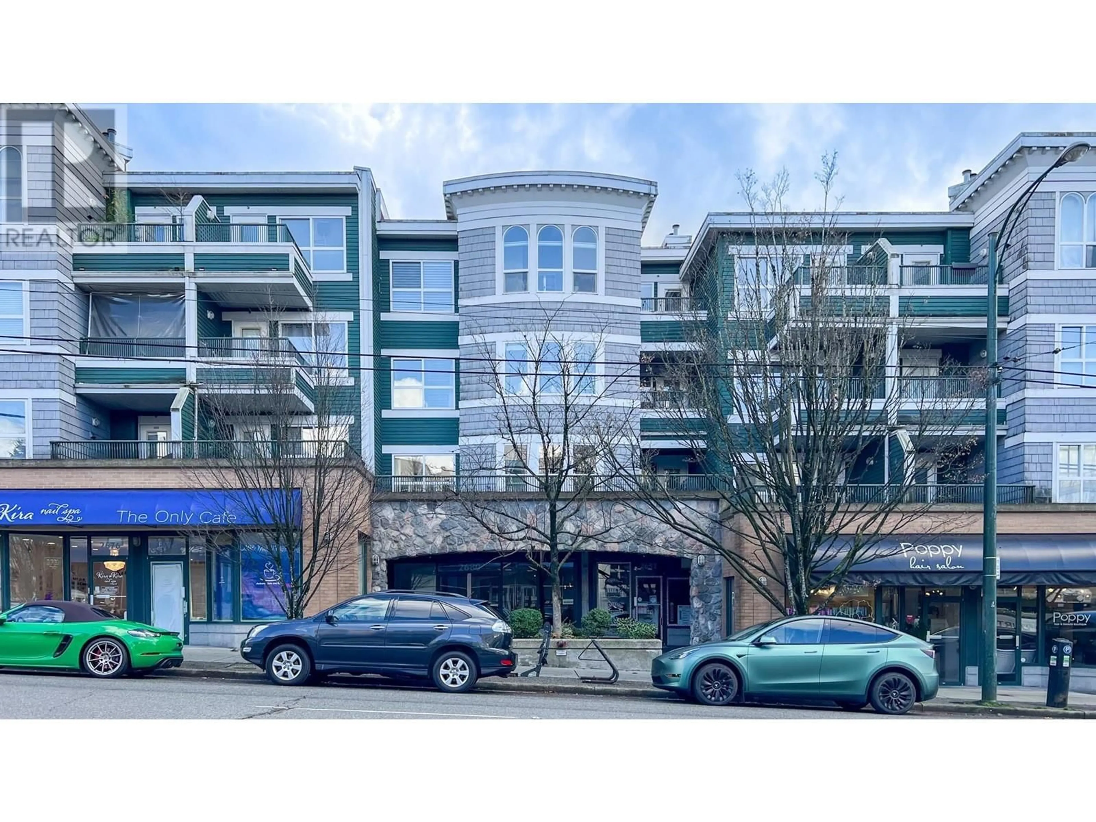 A pic from exterior of the house or condo, the street view for 221 2680 W 4TH AVENUE, Vancouver British Columbia V6K4S3