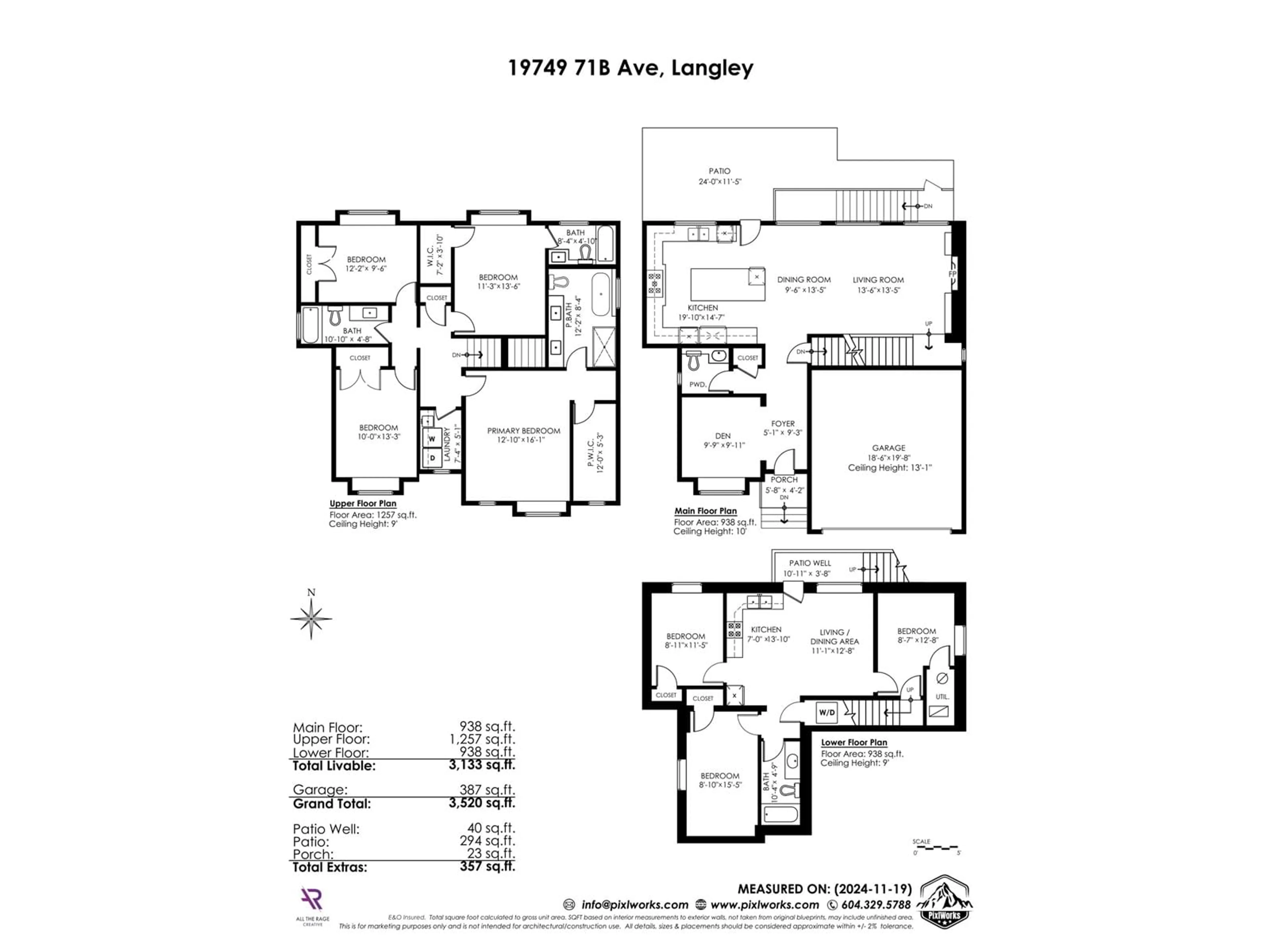 Floor plan for 19749 71B AVENUE, Langley British Columbia V2Y3G8