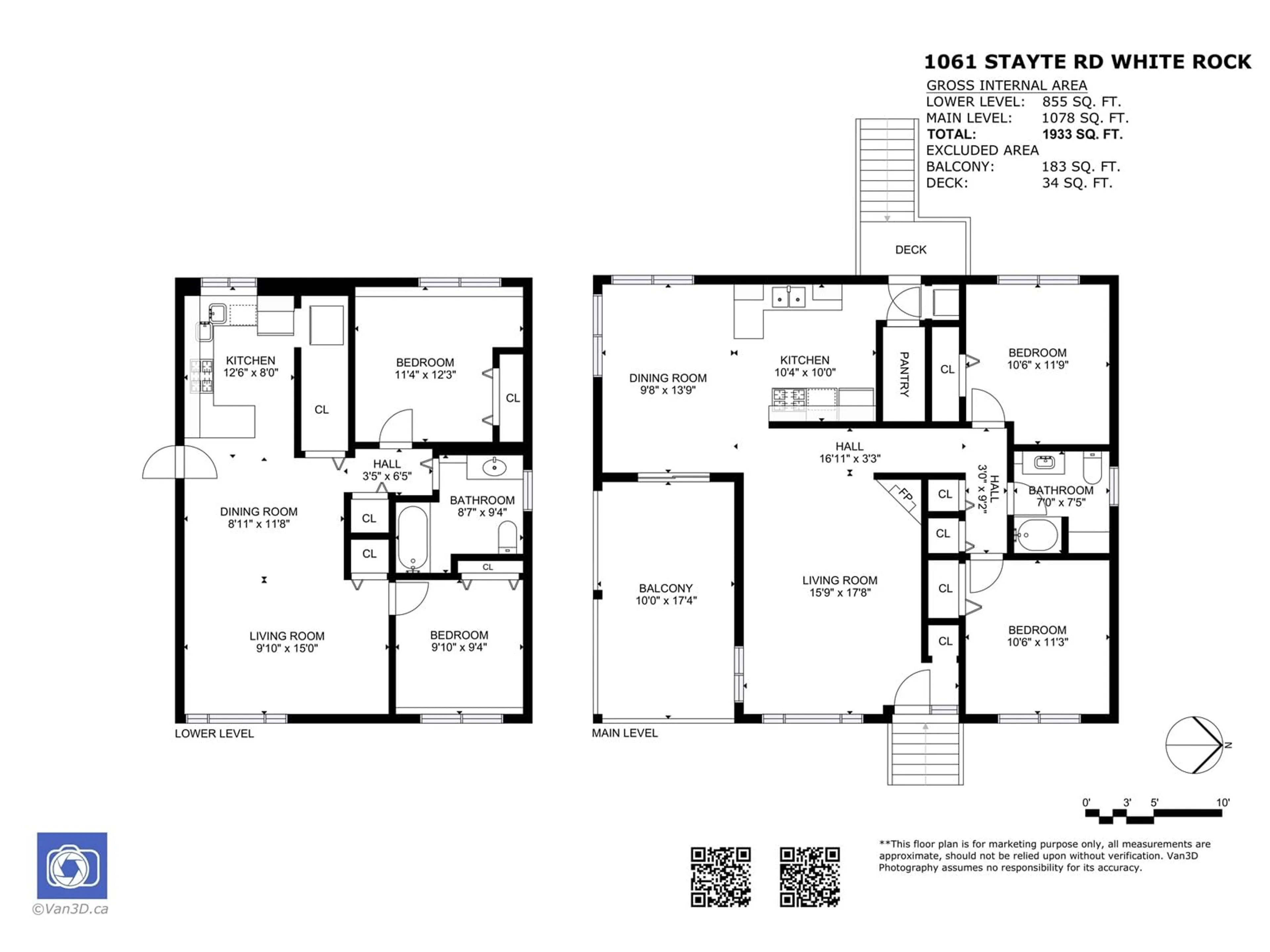 Floor plan for 1061 STAYTE ROAD, White Rock British Columbia V4B4Y8