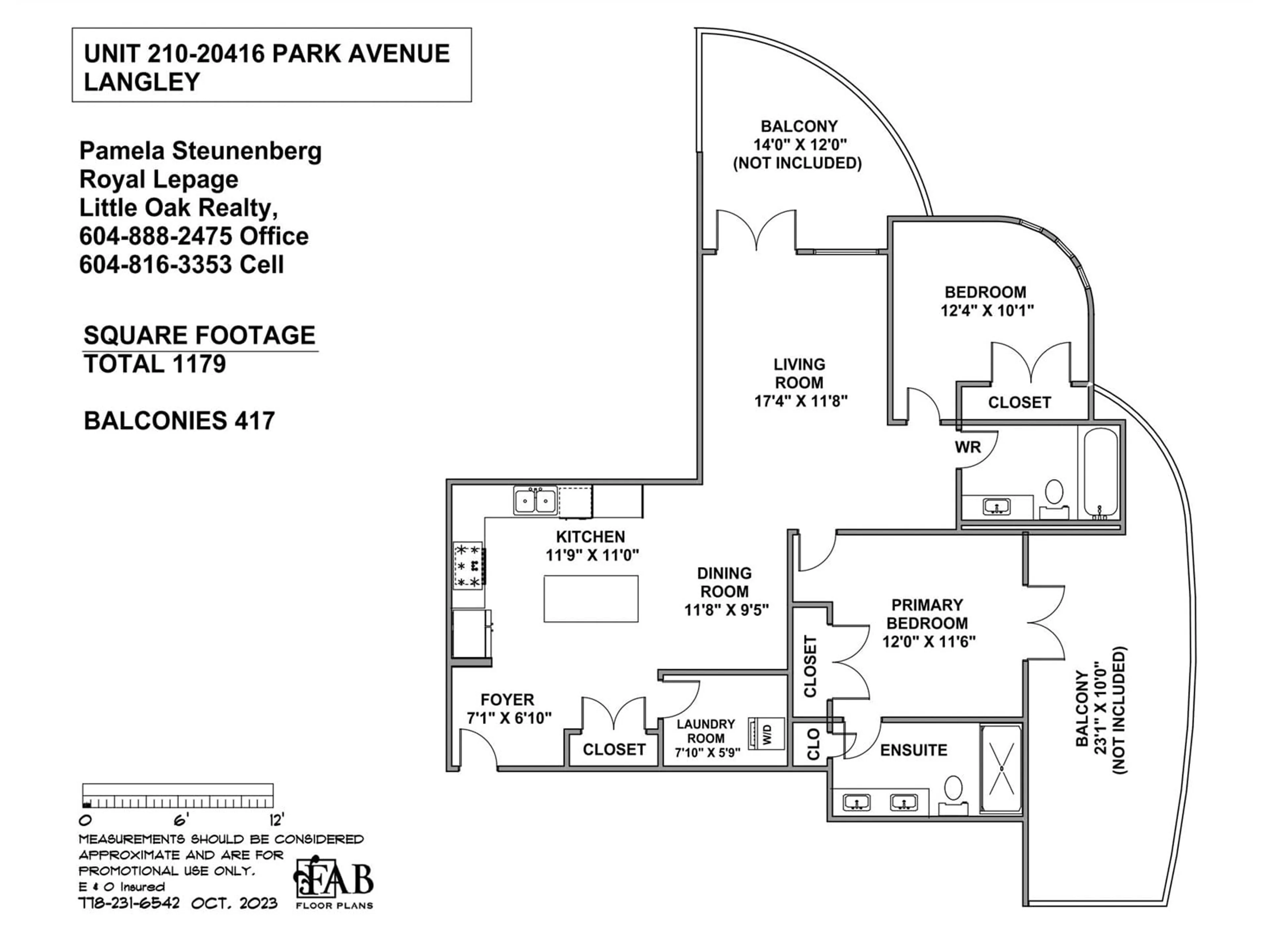 Floor plan for 210 20416 PARK AVENUE, Langley British Columbia V3A0N2