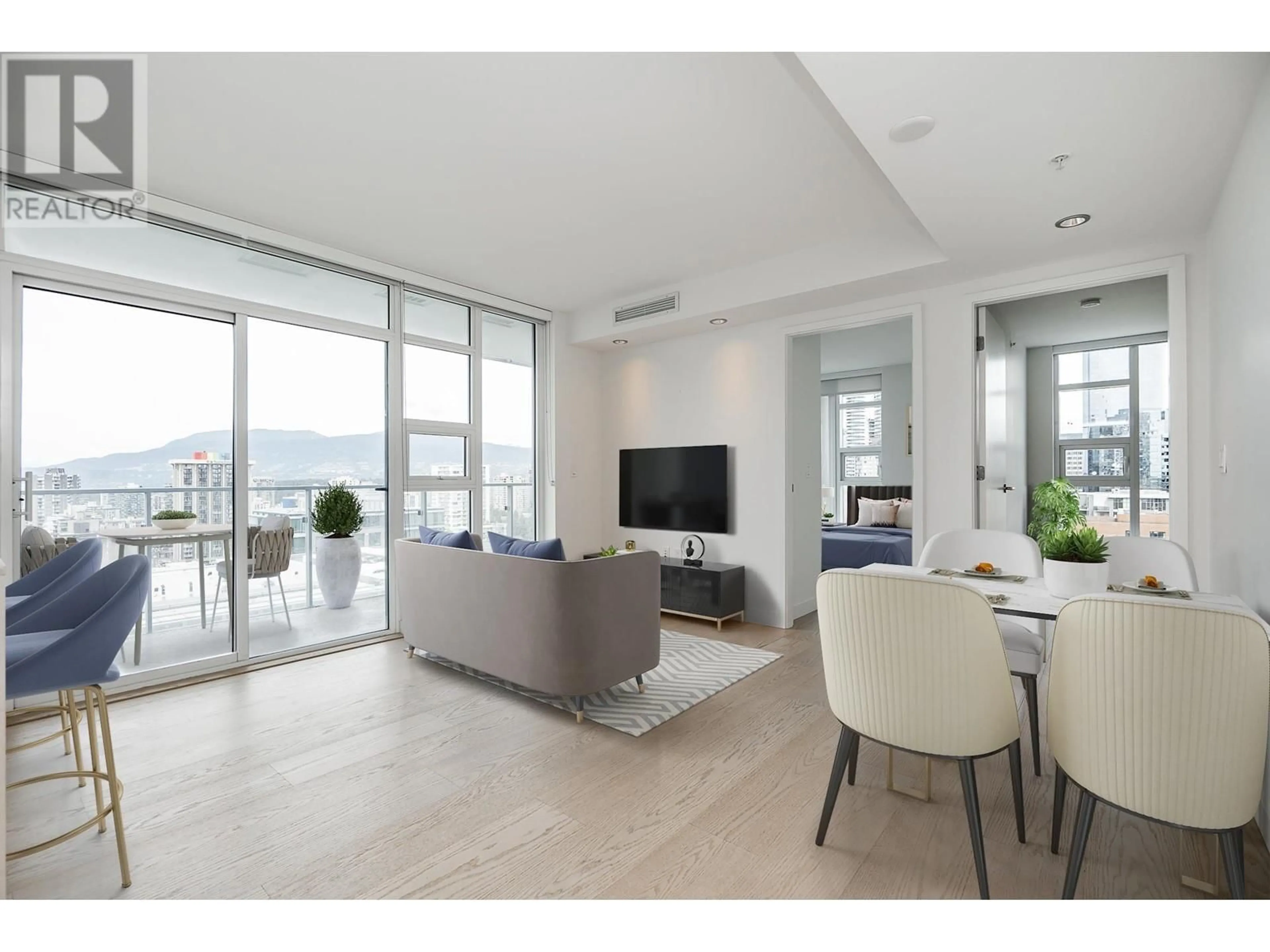 Living room, wood floors for 2505 1289 HORNBY STREET, Vancouver British Columbia V6Z0G7