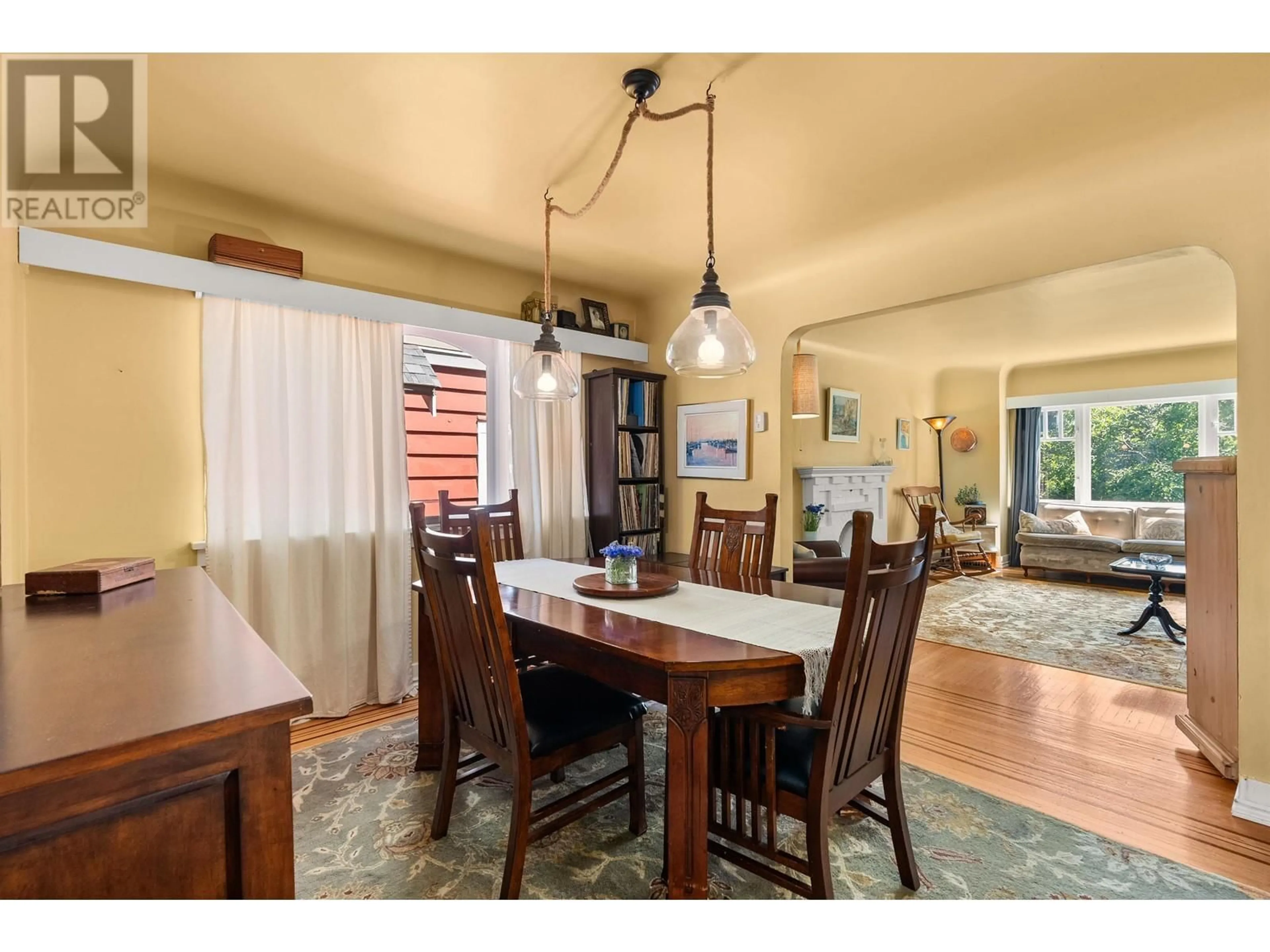 Dining room, wood floors, cottage for 4533 W 8TH AVENUE, Vancouver British Columbia V6R2A4