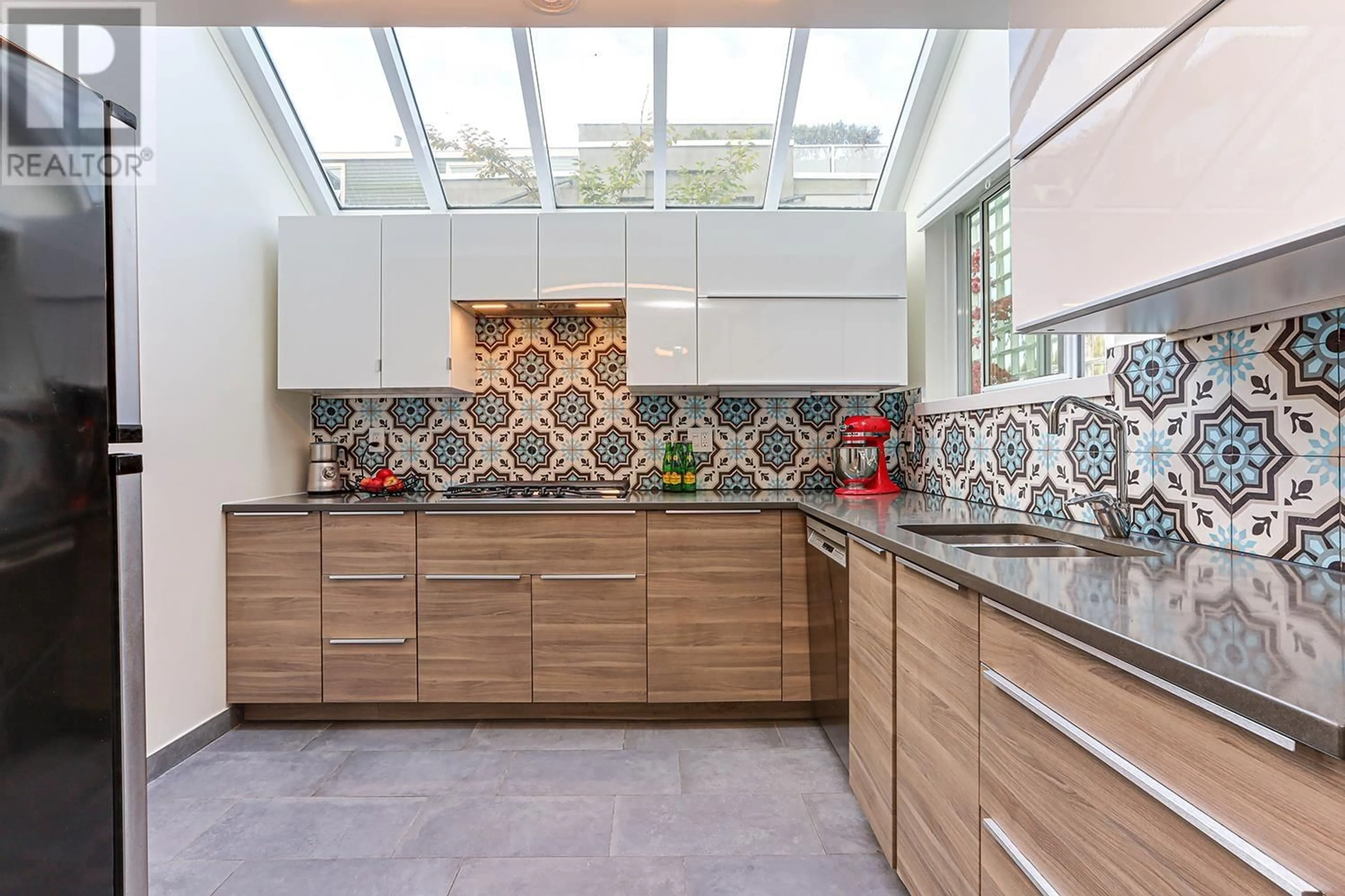 Contemporary kitchen, ceramic floors, cottage for 2229 OAK STREET, Vancouver British Columbia V6H3W6