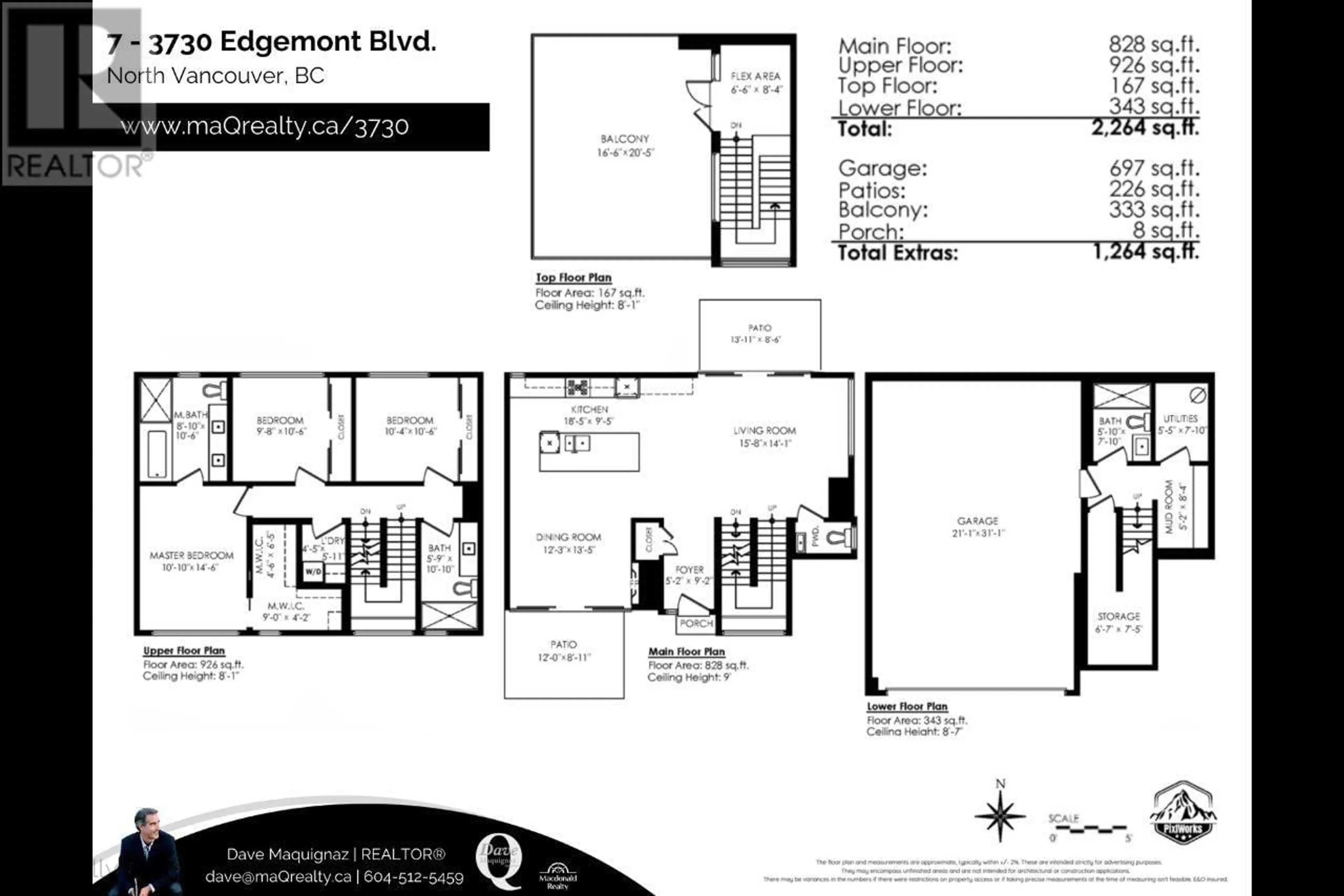 Floor plan for 7 3730 EDGEMONT BOULEVARD, North Vancouver British Columbia V7R2P7