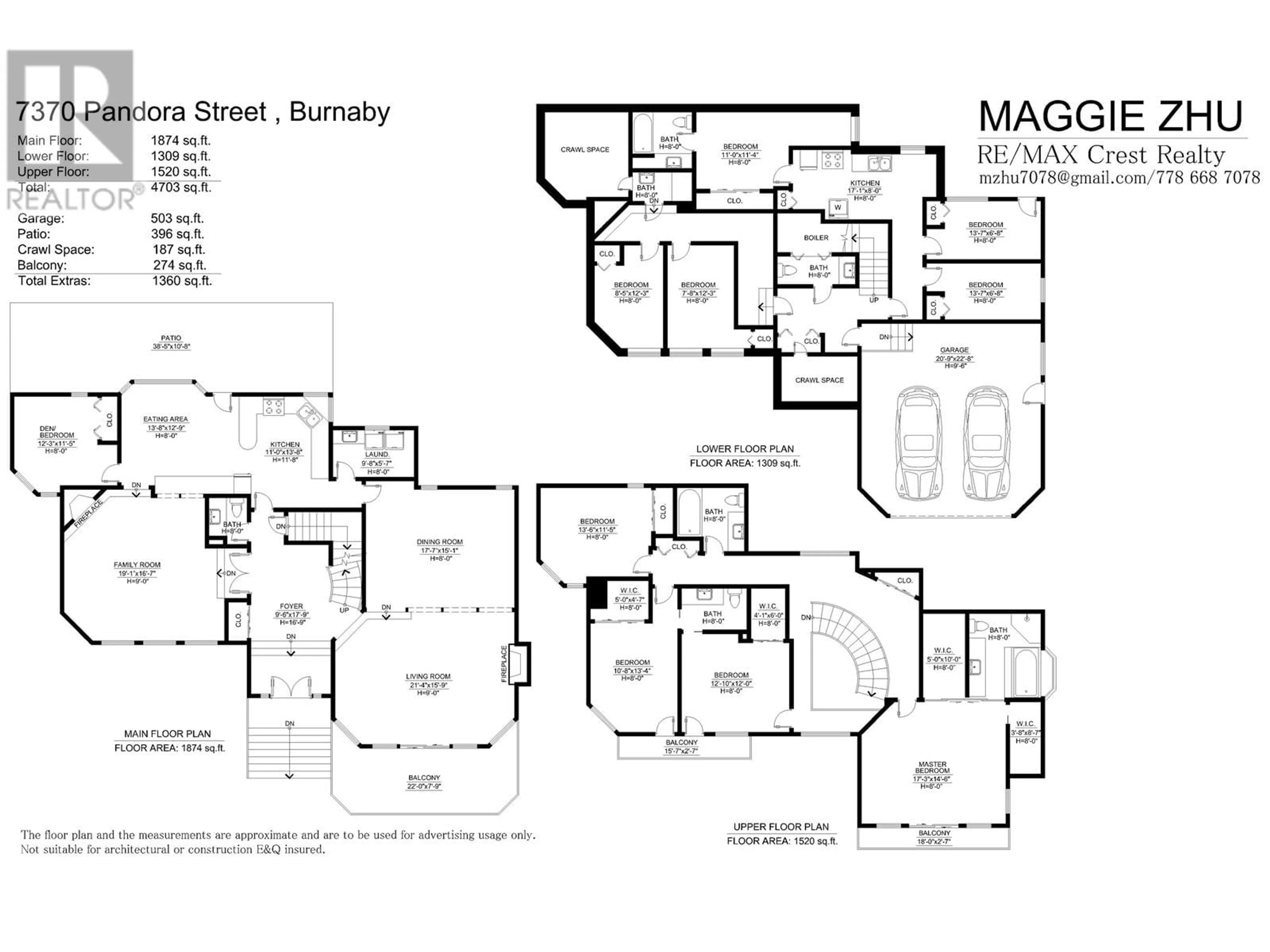 Floor plan for 7370 PANDORA STREET, Burnaby British Columbia V5A1B9