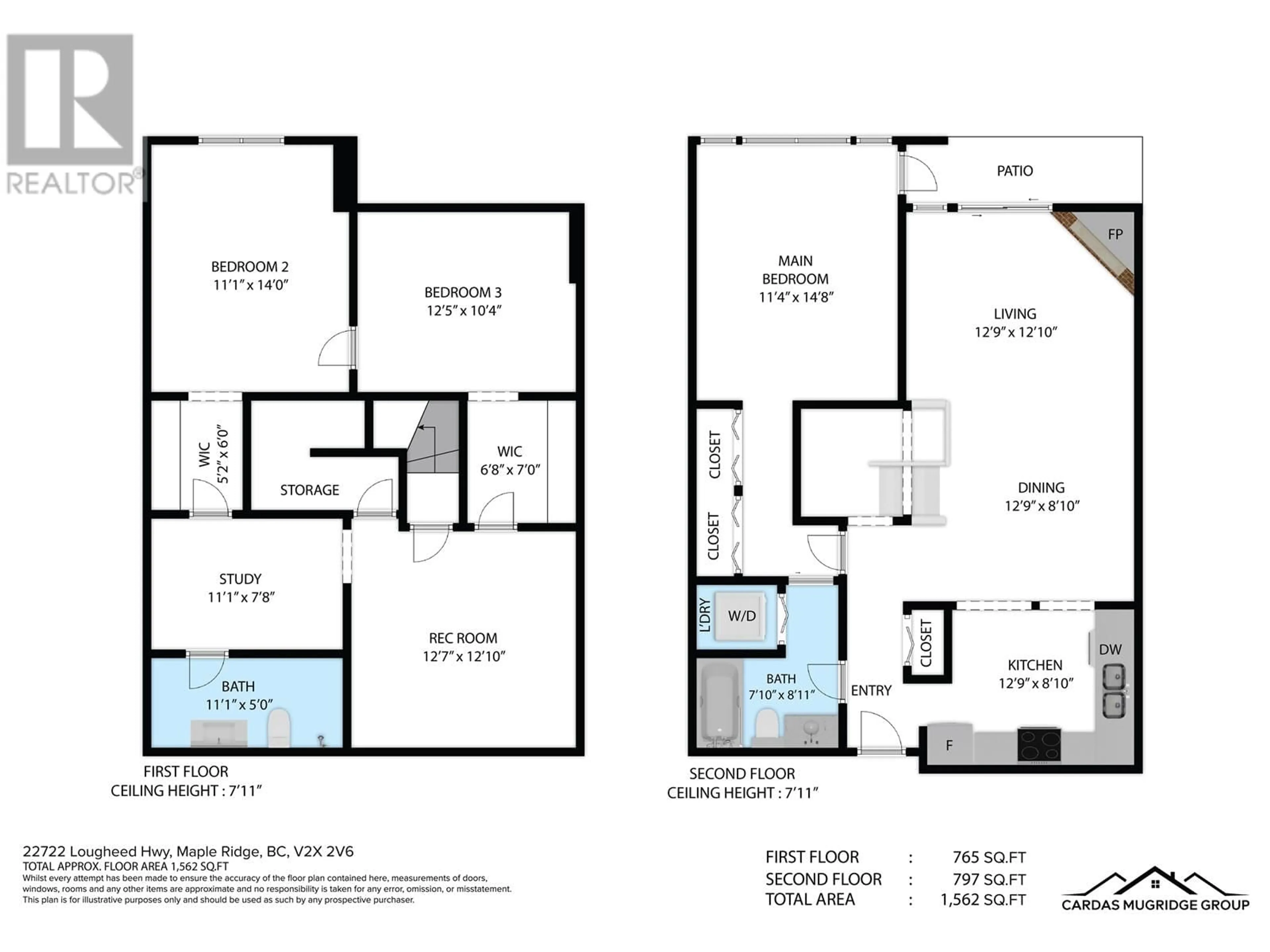 Floor plan for 103 22722 LOUGHEED HIGHWAY, Maple Ridge British Columbia V2X2V6